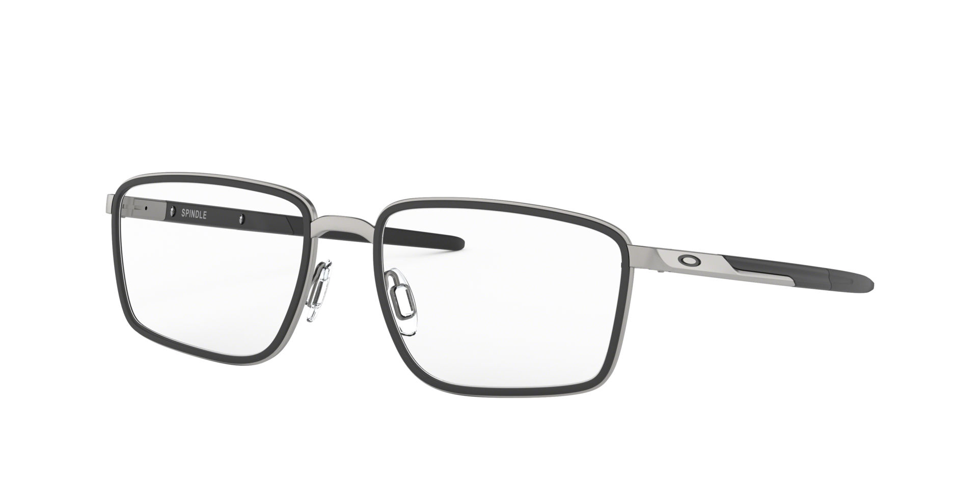 Oakley Spindle Eyeglasses with Satinchrome/Satin Black Frame