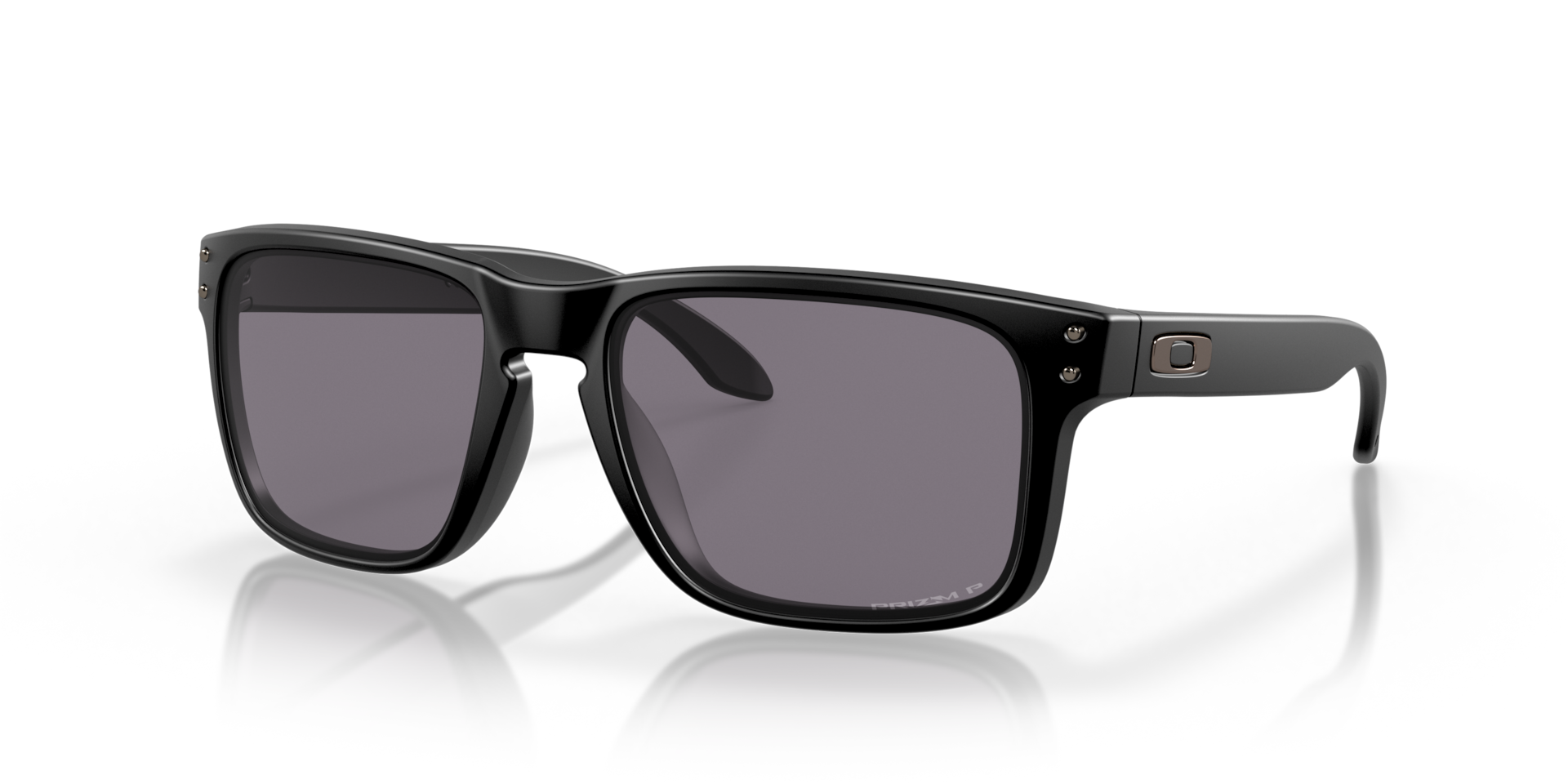 OAKLEY SI Holbrook Matte Black w/PRIZM Gray Polarized Sunglasses (OO9102-K355)