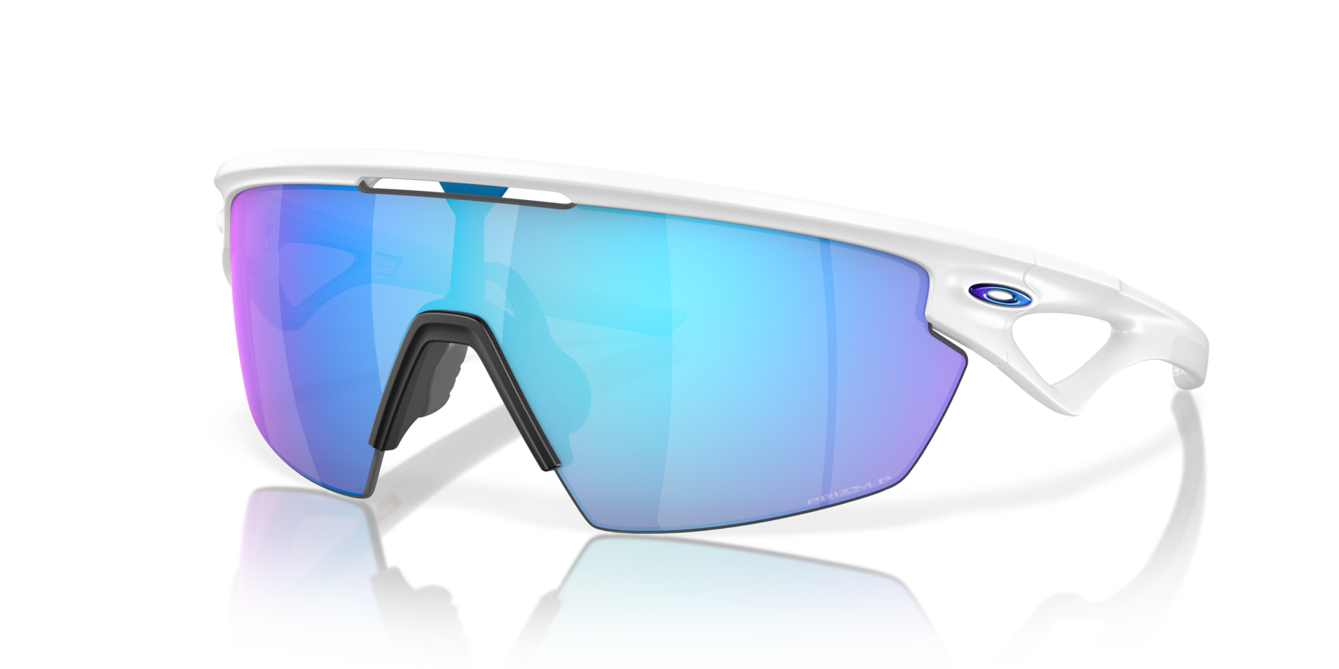 Sphaera™ Prizm Sapphire Polarized Lenses, Matte White Frame