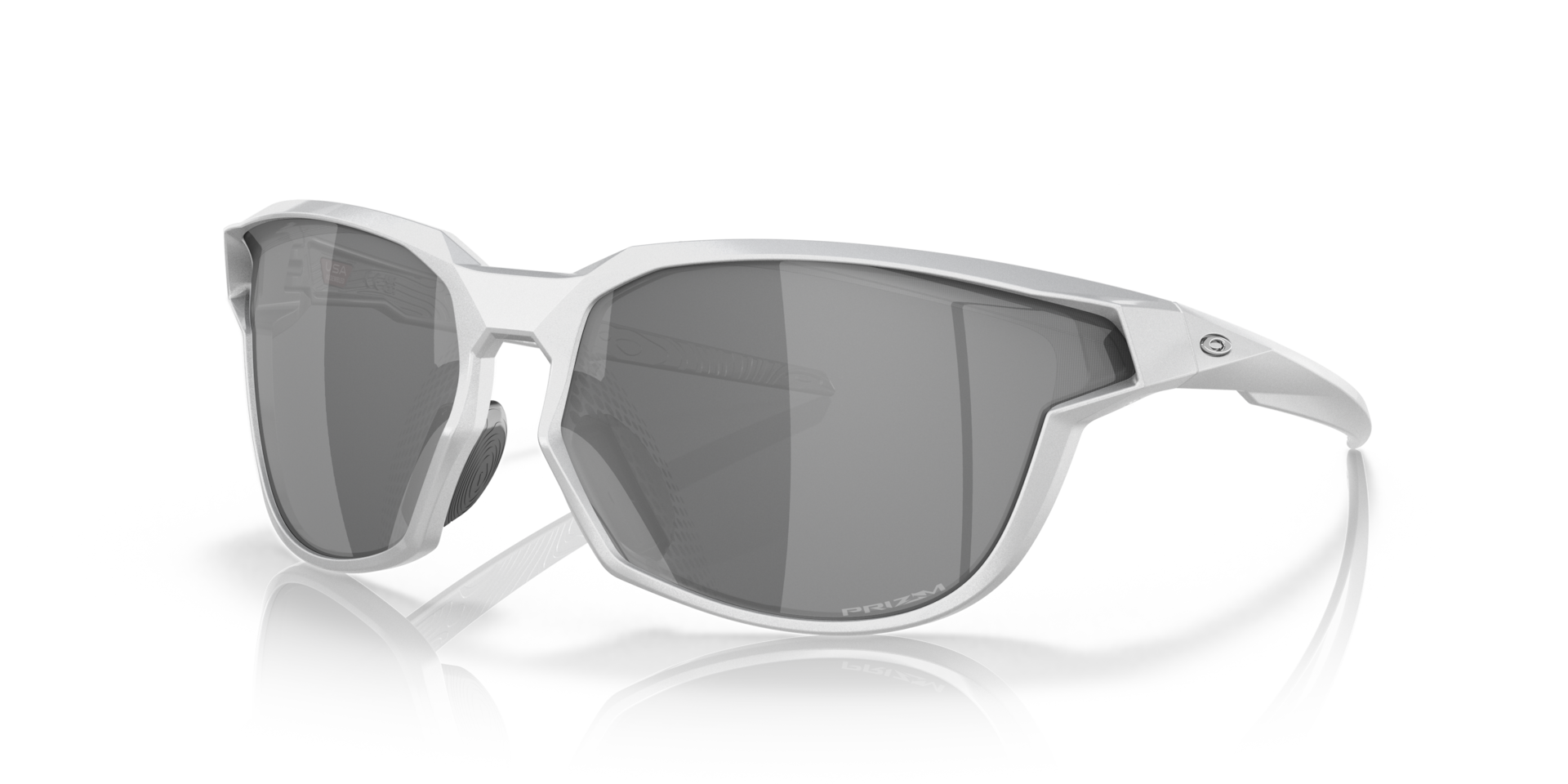 Oakley Kaast Sunglasses with X-Silver Frame and Prizm Black Lenses
