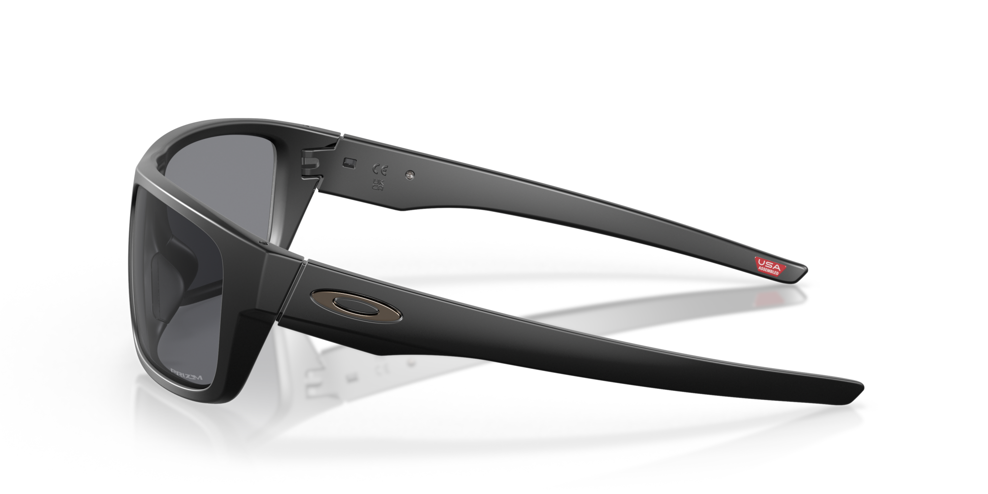 Oakley Drop Point™ Sunglasses with Matte Black Frame and Grey