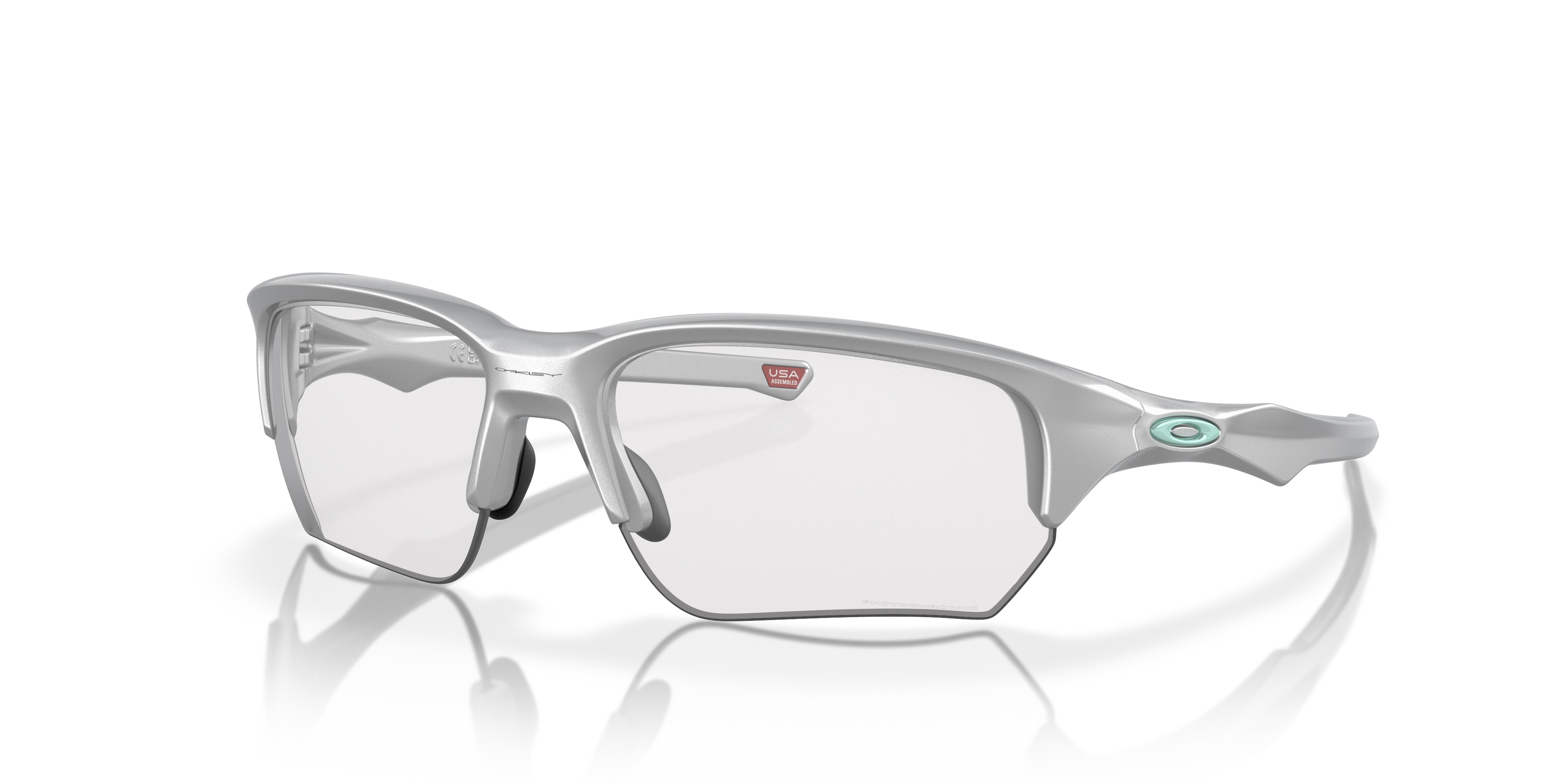 オークリー Flak® Beta (Low Bridge Fit)サングラス Silverフレームと
