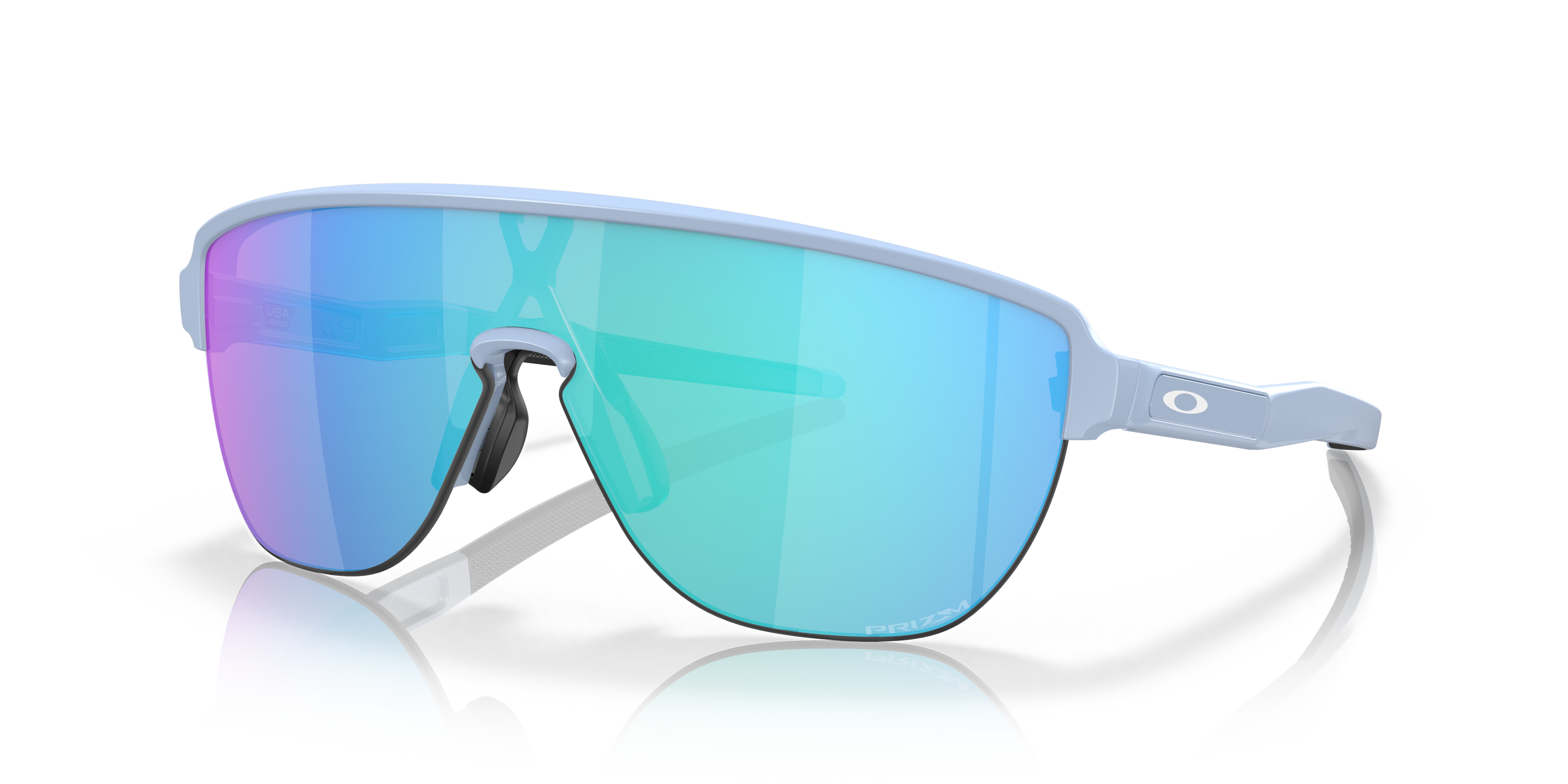 Corridor (Low Bridge Fit) Prizm Sapphire Lenses, Matte Stonewash