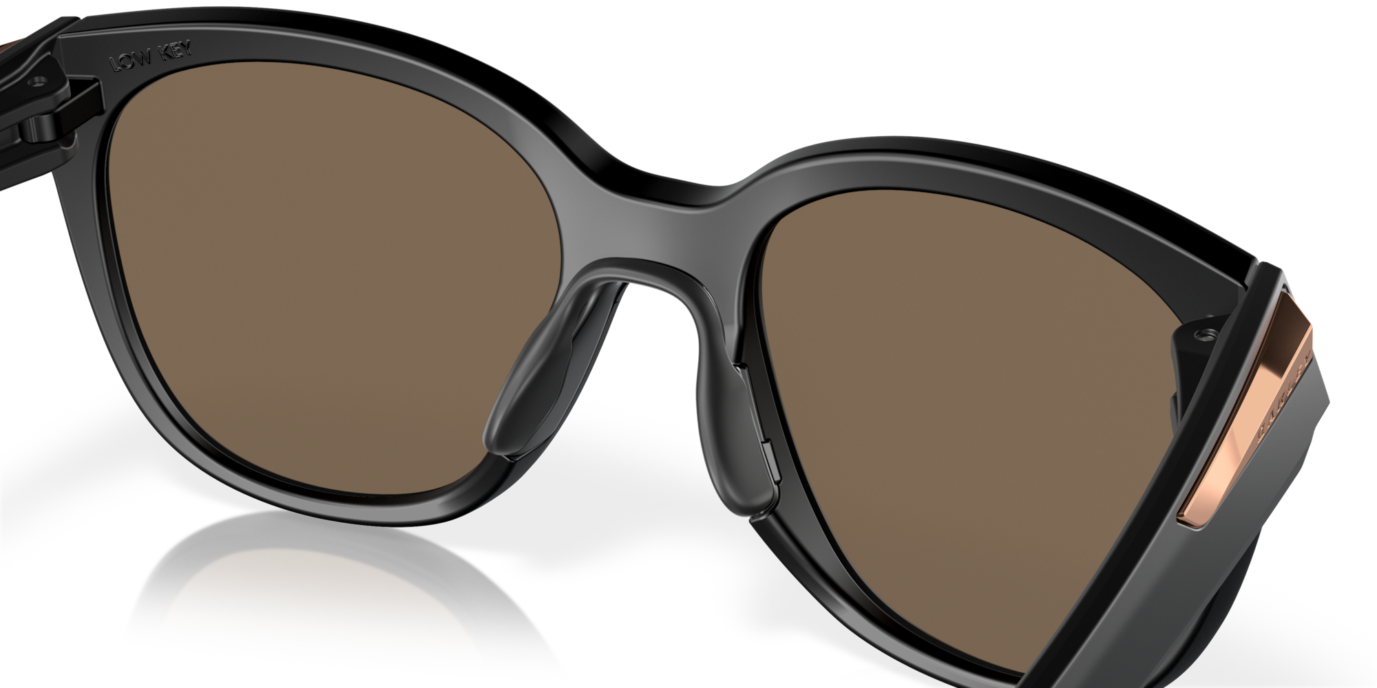 Oakley Low Key Sunglasses with Matte Black Frame and Prizm Rose