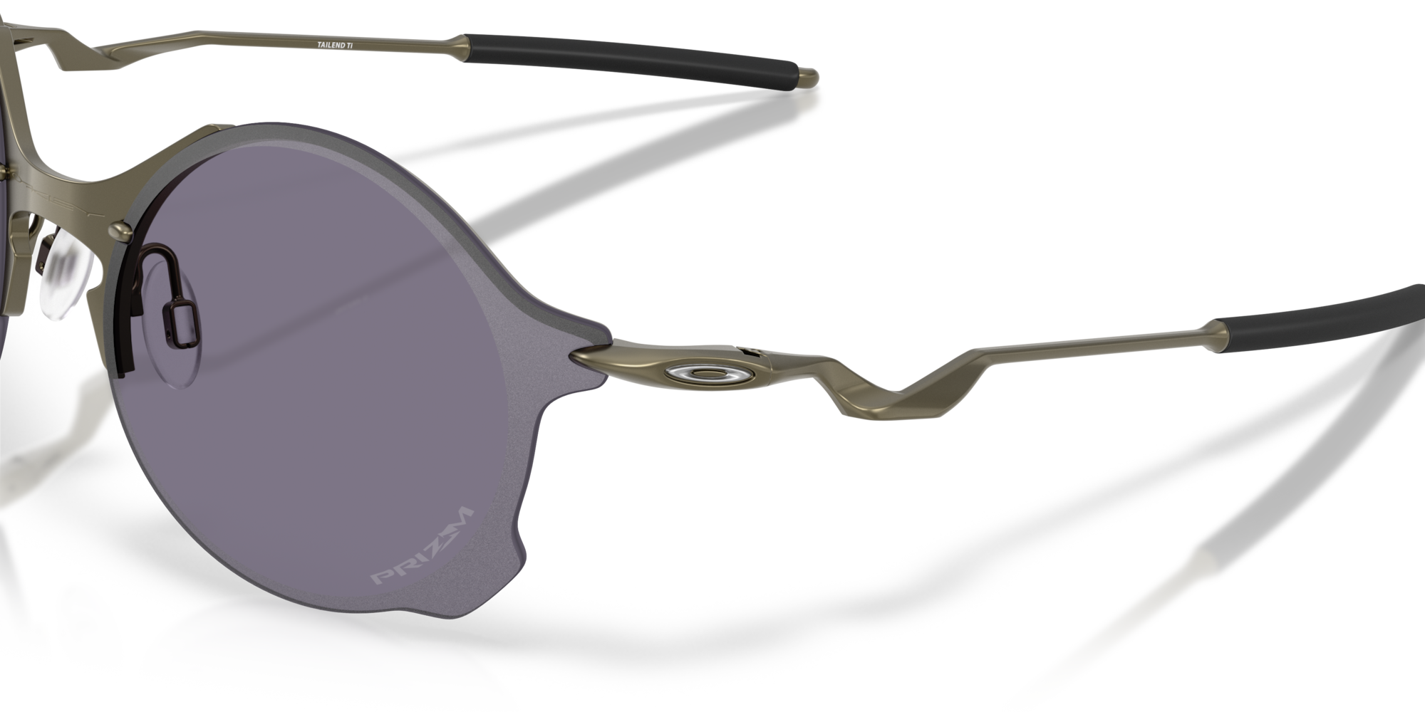 Oakley Tailend TI Sunglasses with Satin Carbon Frame and Prizm