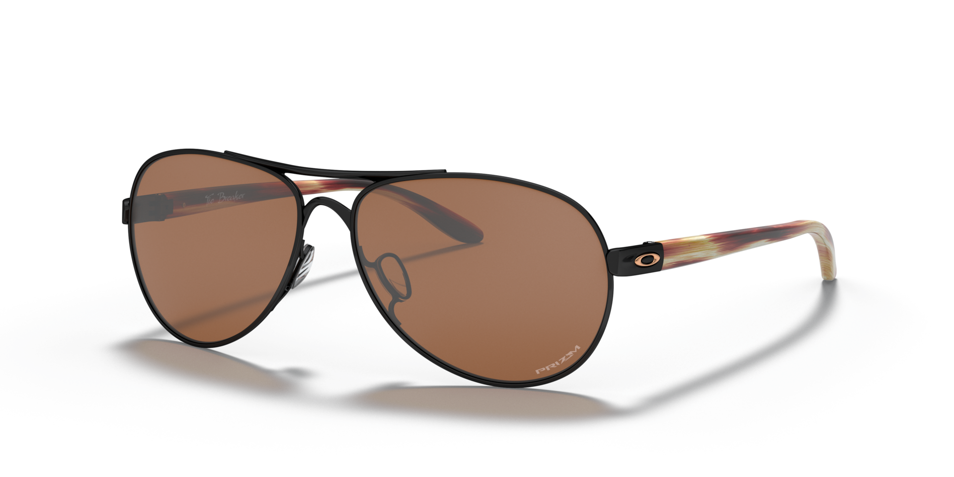 Oakley Tie Breaker Sunglasses with Polished Black Frame and Prizm