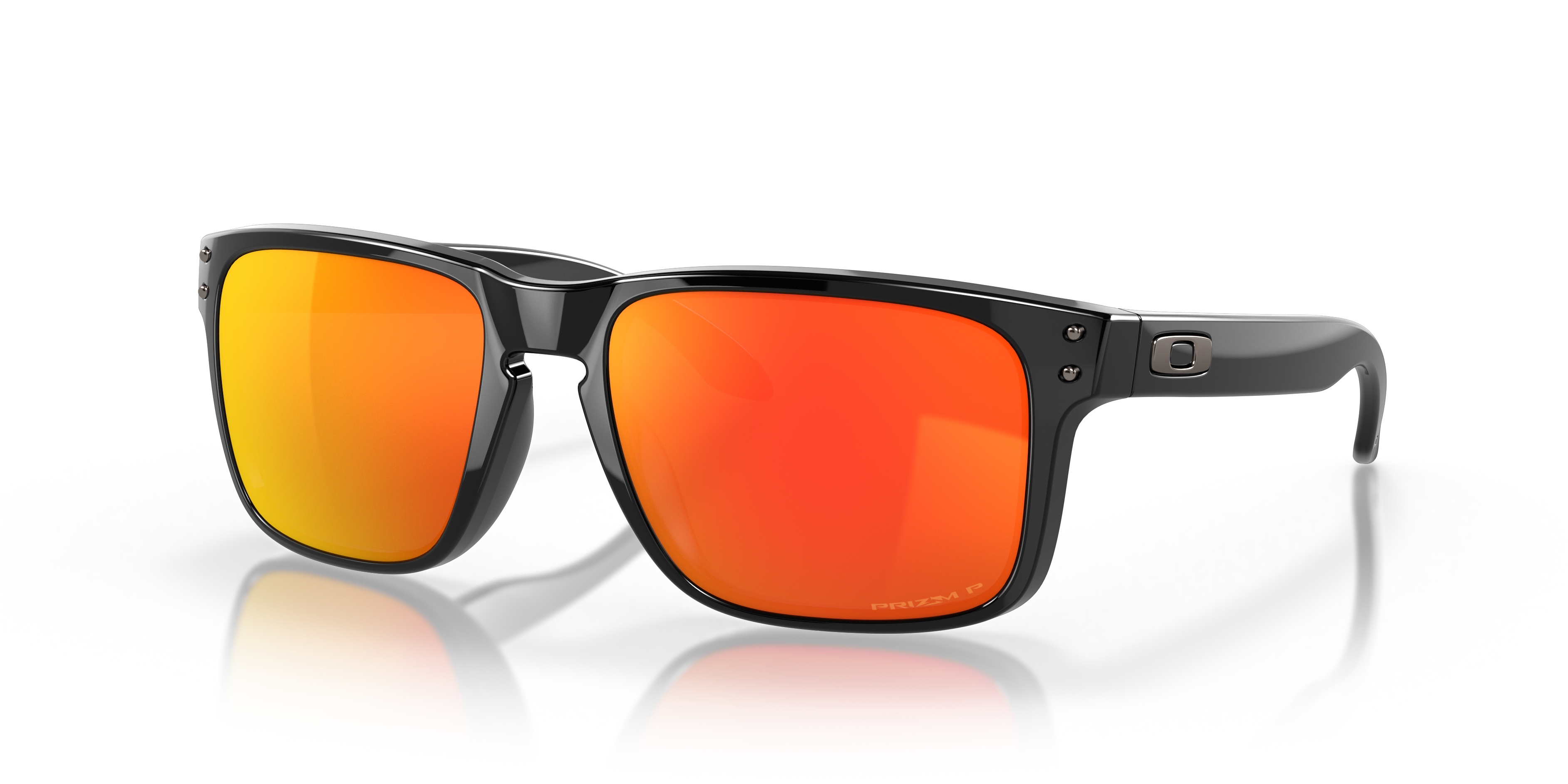美品 OAKLEY サングラス Prizm Ruby Holbrook™ Prizm Ruby Polarized Lenses, Polished Black Frame