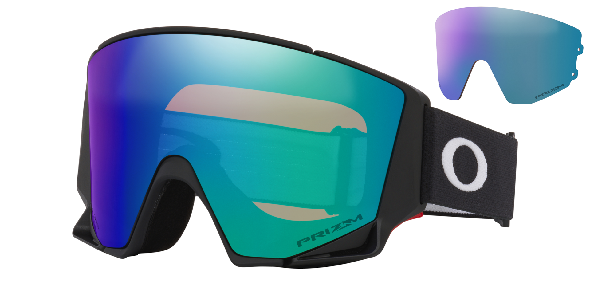 apple✳︎cat オークリー　スノーゴーグル オークリー Flow Scape™ M Snow Goggles Matte Blackストラップ Prizm