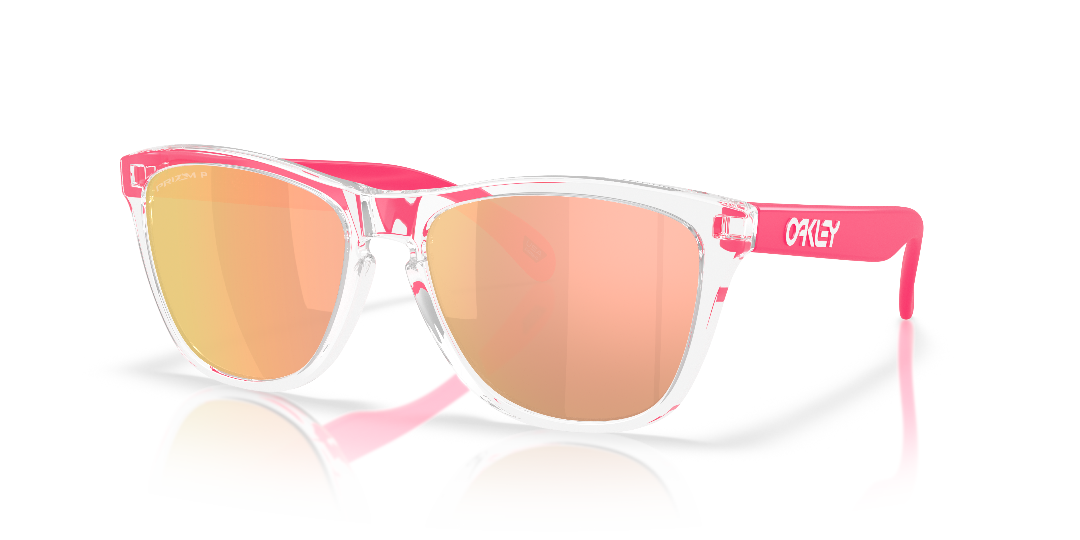Oakley Frogskins™ Neon Pop Collection Sunglasses with Clear Frame