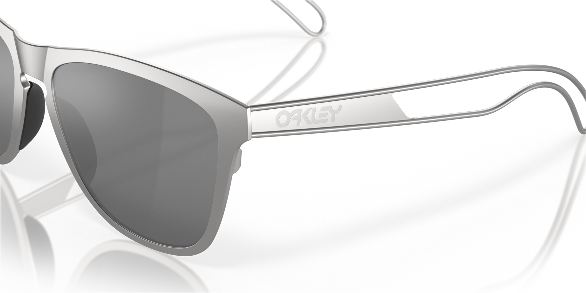 Oakley Frogskins™ Ti Sunglasses with Raw Titanium Frame and Prizm