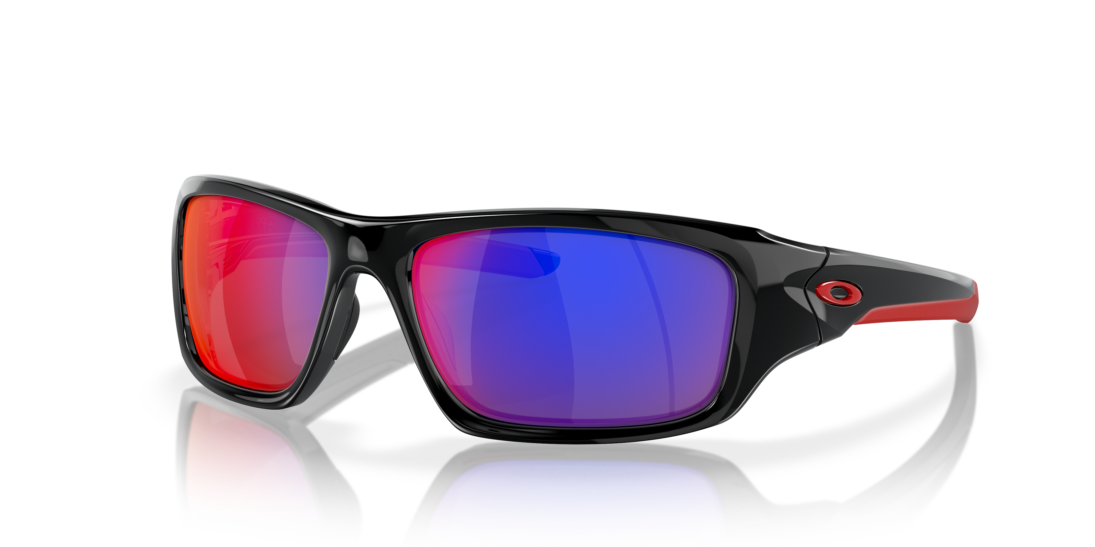OAKLEY Valve オークリーバルブ　サングラス Oakley Valve® Sunglasses with Polished Black Frame and + Red