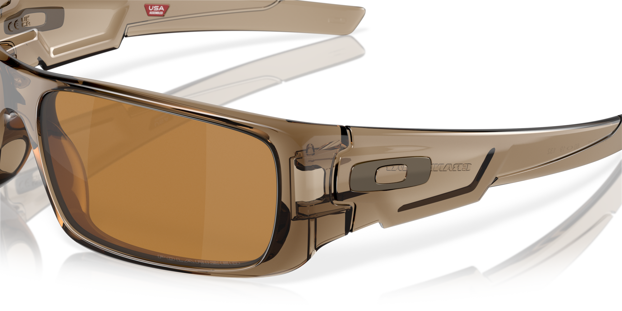オークリー Crankshaft™サングラス Brown SmokeフレームとTungsten