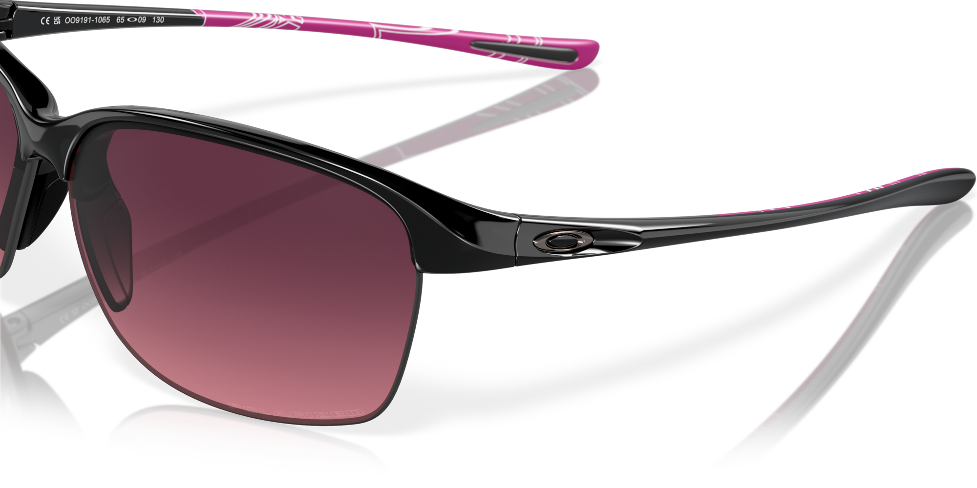 オークリー Unstoppableサングラス Polished BlackフレームとRose