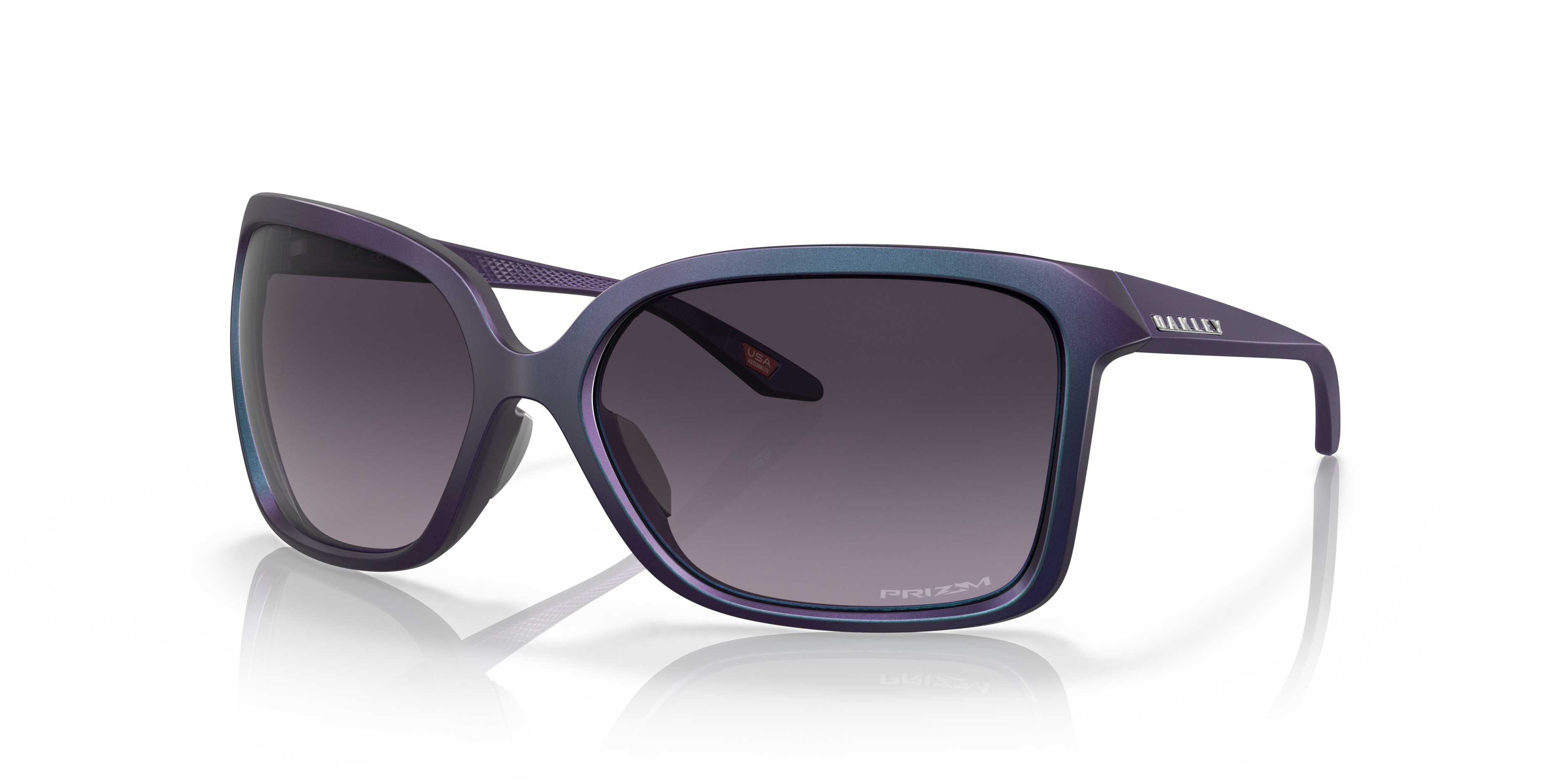 Wildrye Prizm Grey Gradient Lenses, Matte Cyan/Purple Colorshift