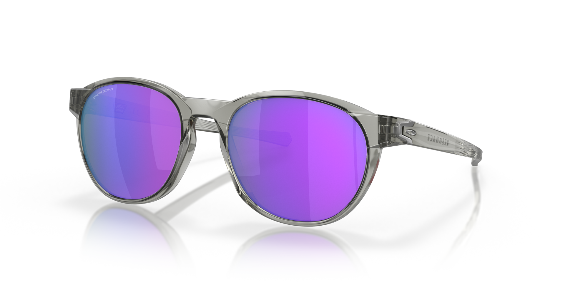 オークリー Reedmaceサングラス Grey InkフレームとPrizm Violetレンズ