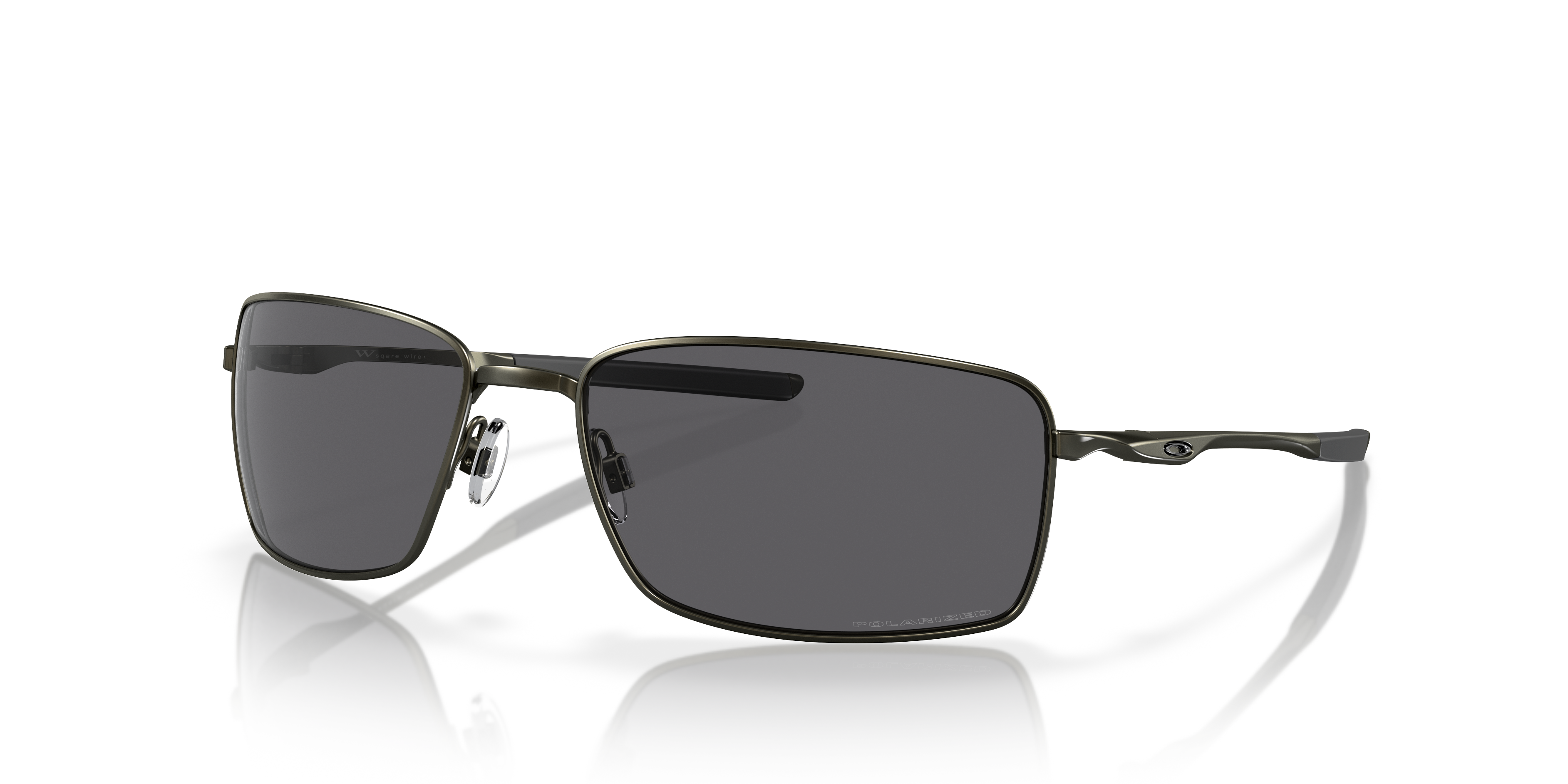 Oakley Square Wire™ Sunglasses with Carbon Frame and Grey