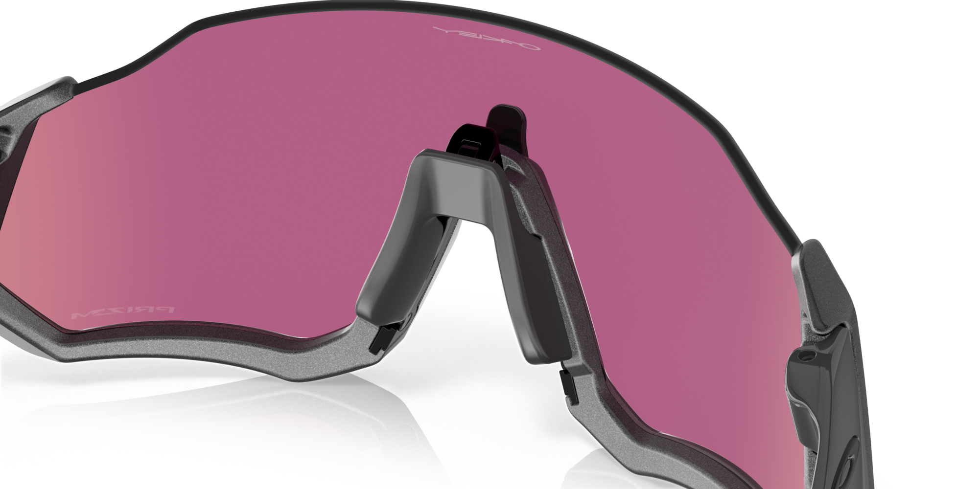 ウェア Oakley, FLIGHT JACKET, Asia fit Oakley Flight Jacket™ Sunglasses with Matte Steel Frame and Prizm