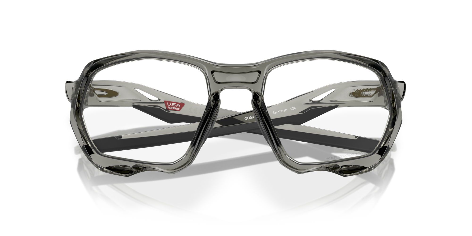 Oakley Plazma (Low Bridge Fit) Sunglasses with Grey Ink Frame and