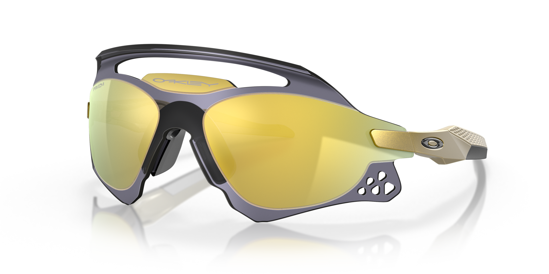 Oakley Xeus Sunglasses with Olympic Gold Frame and Prizm 24K