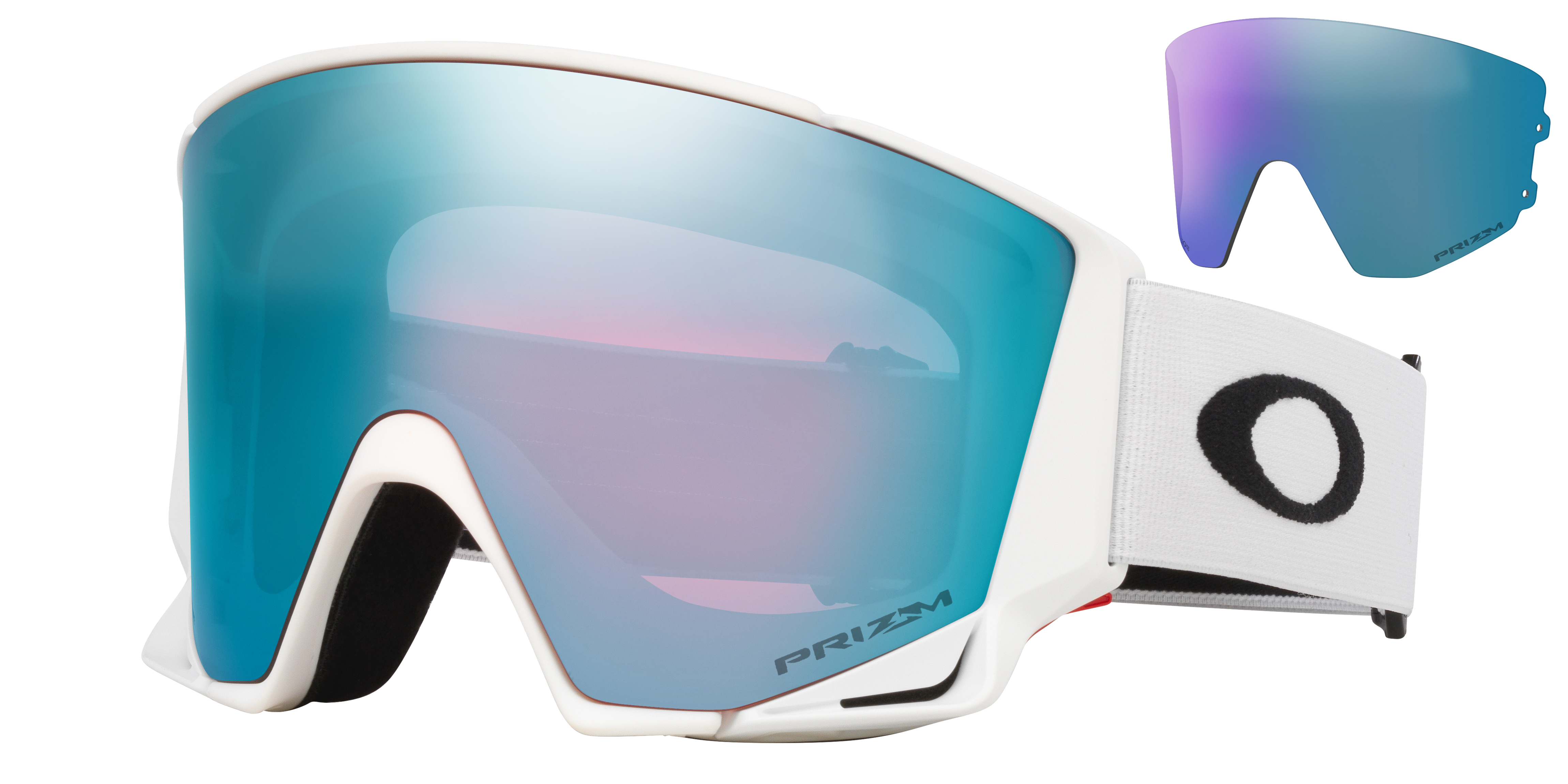 Oakley Flow Scape™ L Snow Goggles with Matte White Strap and Prizm
