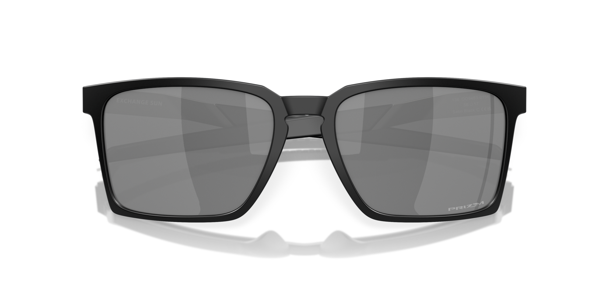 オークリー Exchangeサングラス Satin BlackフレームとPrizm Black