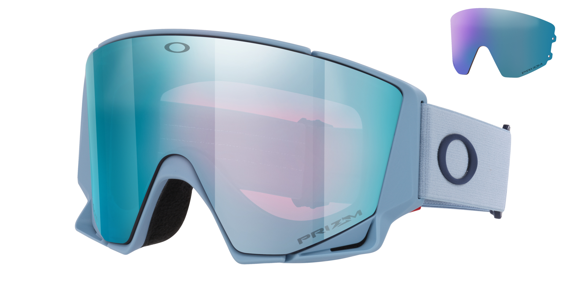 オークリー Flow Scape™ M Snow Goggles Light Blueストラップ Prizm