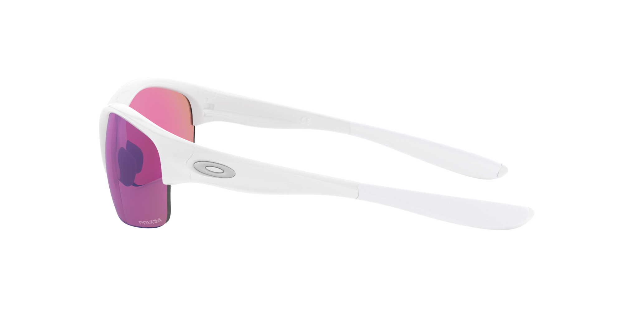 Oakley Commit® Square Sunglasses with Polished White Frame and