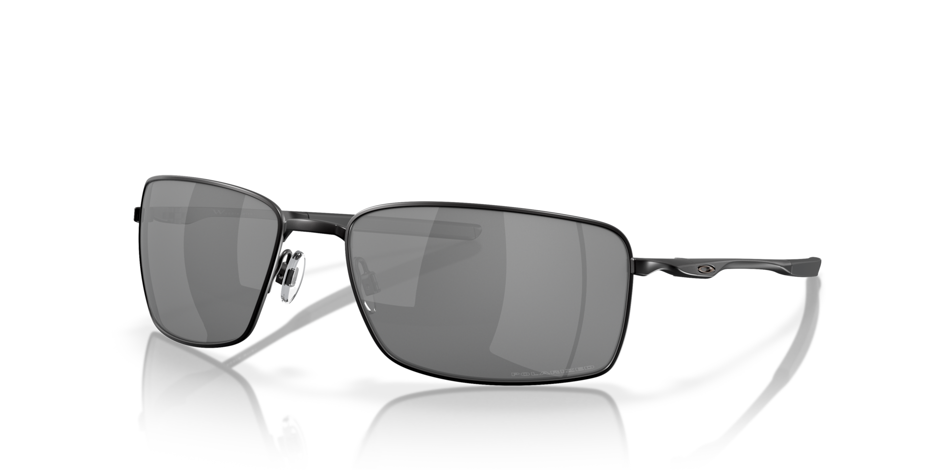Square Wire™ Black Iridium Polarized Lenses, Matte Black Frame