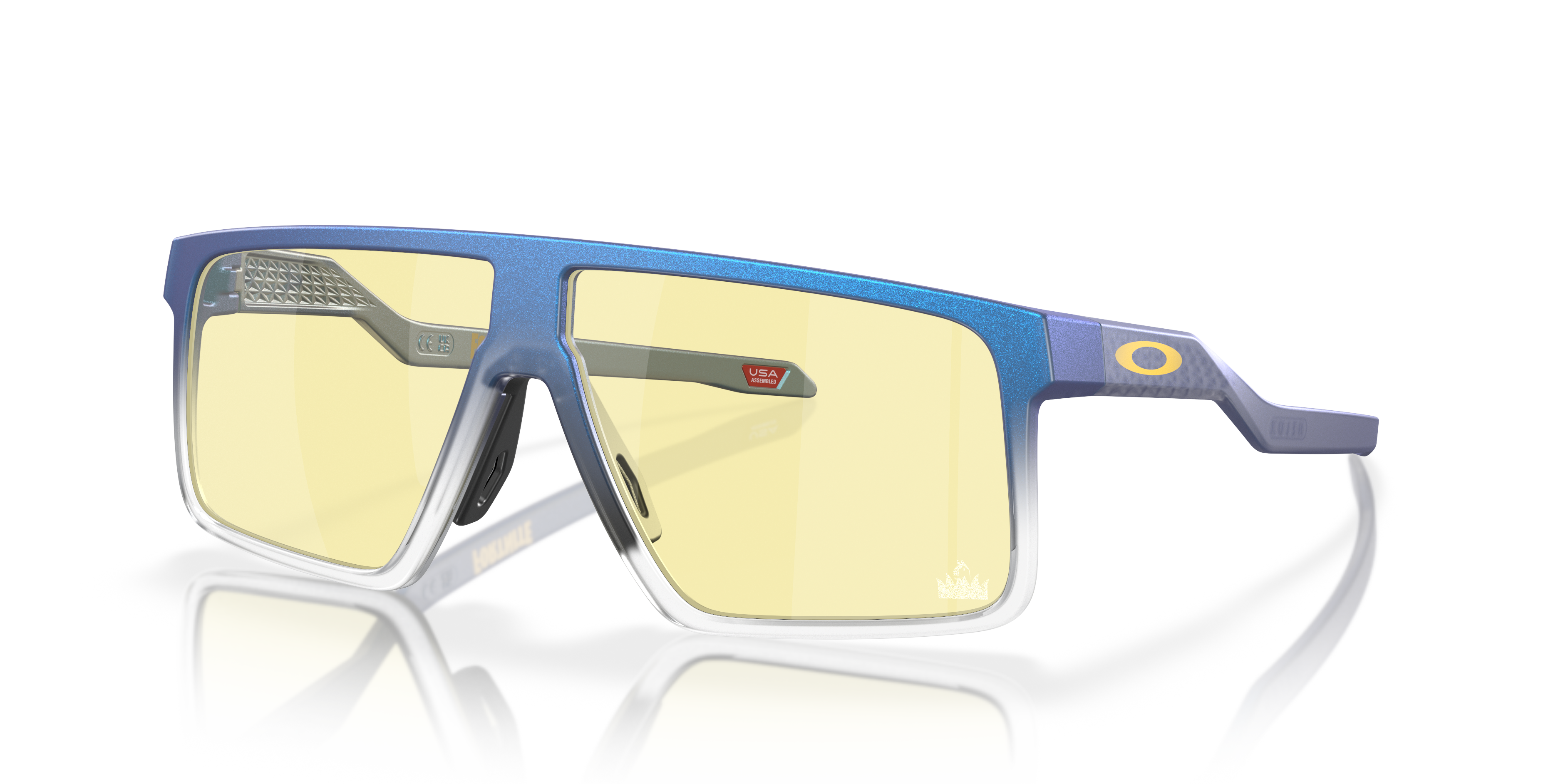 Oakley X Fortnite Helux Sunglasses with Matte Cyan & Blue & Clear