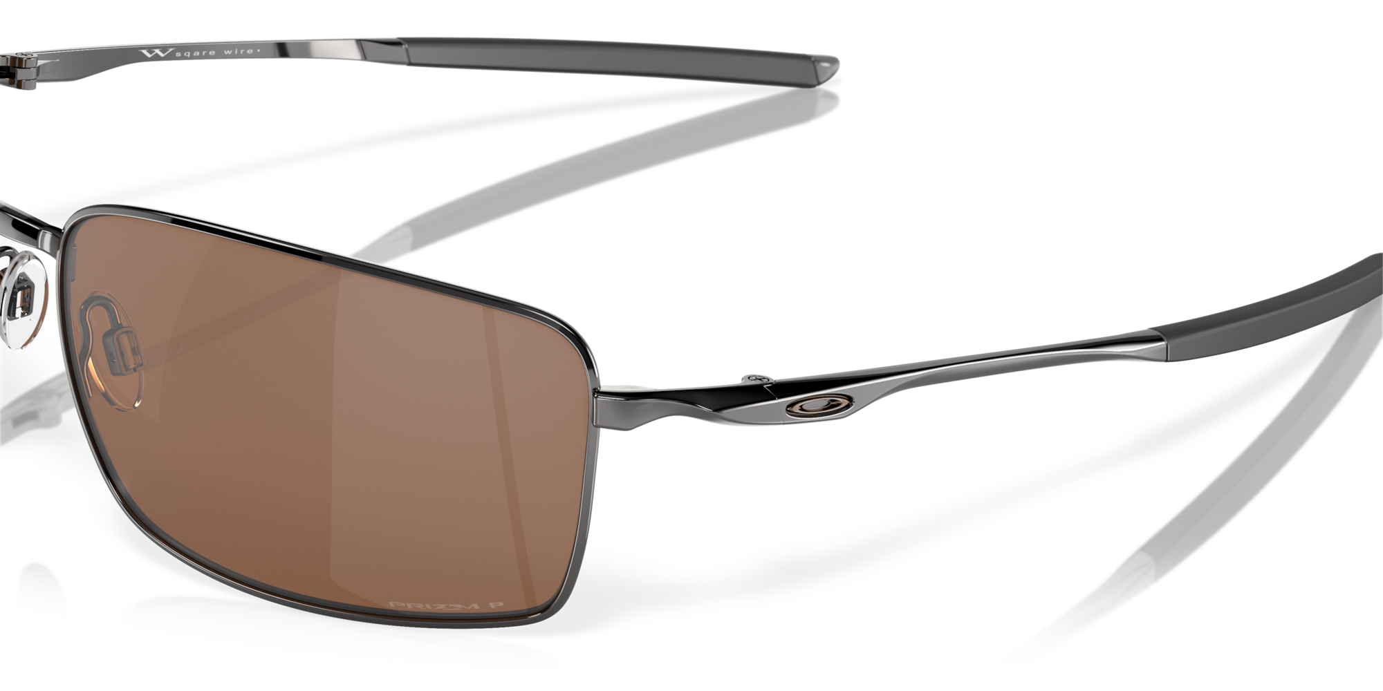 Óculos de Sol Oakley Square Wire™ com Armação Tungsten e Lentes