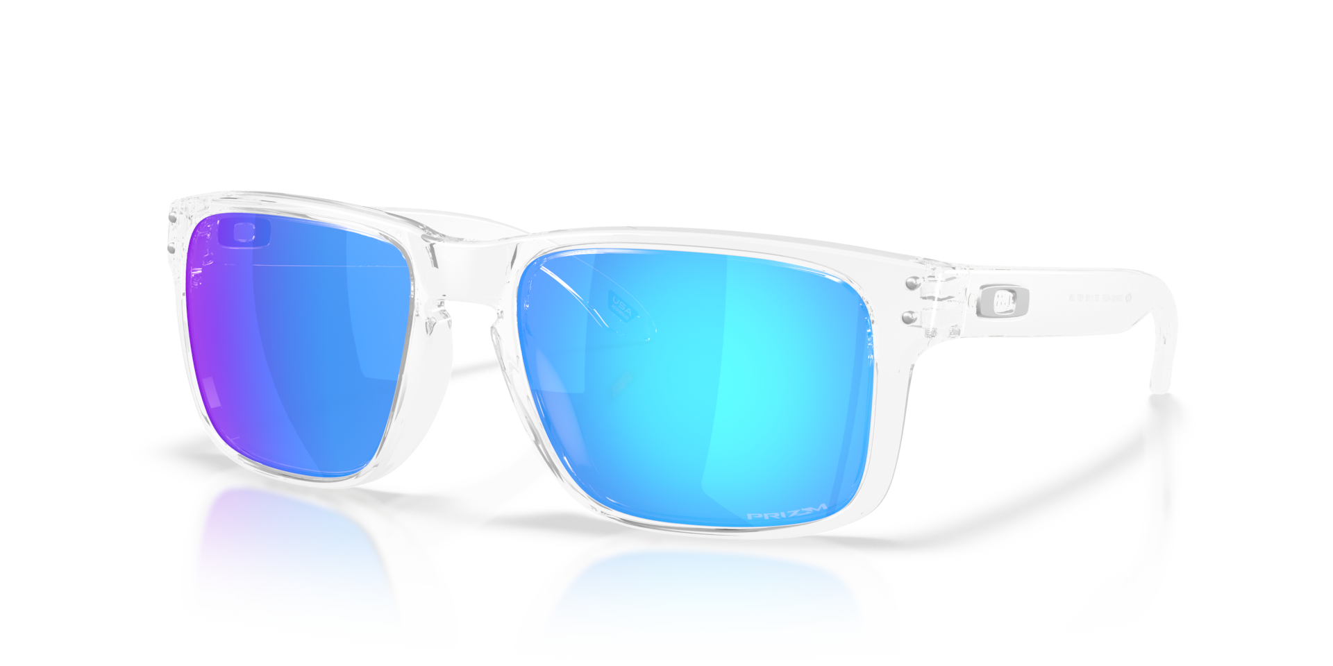 Holbrook™ Prizm Sapphire Lenses, Clear Frame Sunglasses | Oakley
