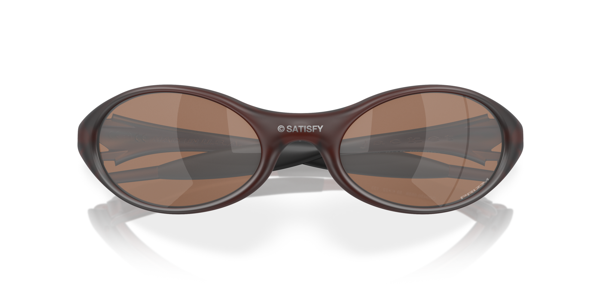 Oakley Eye Jacket™ x Satisfy Sunglasses with Matte Rootbeer Frame
