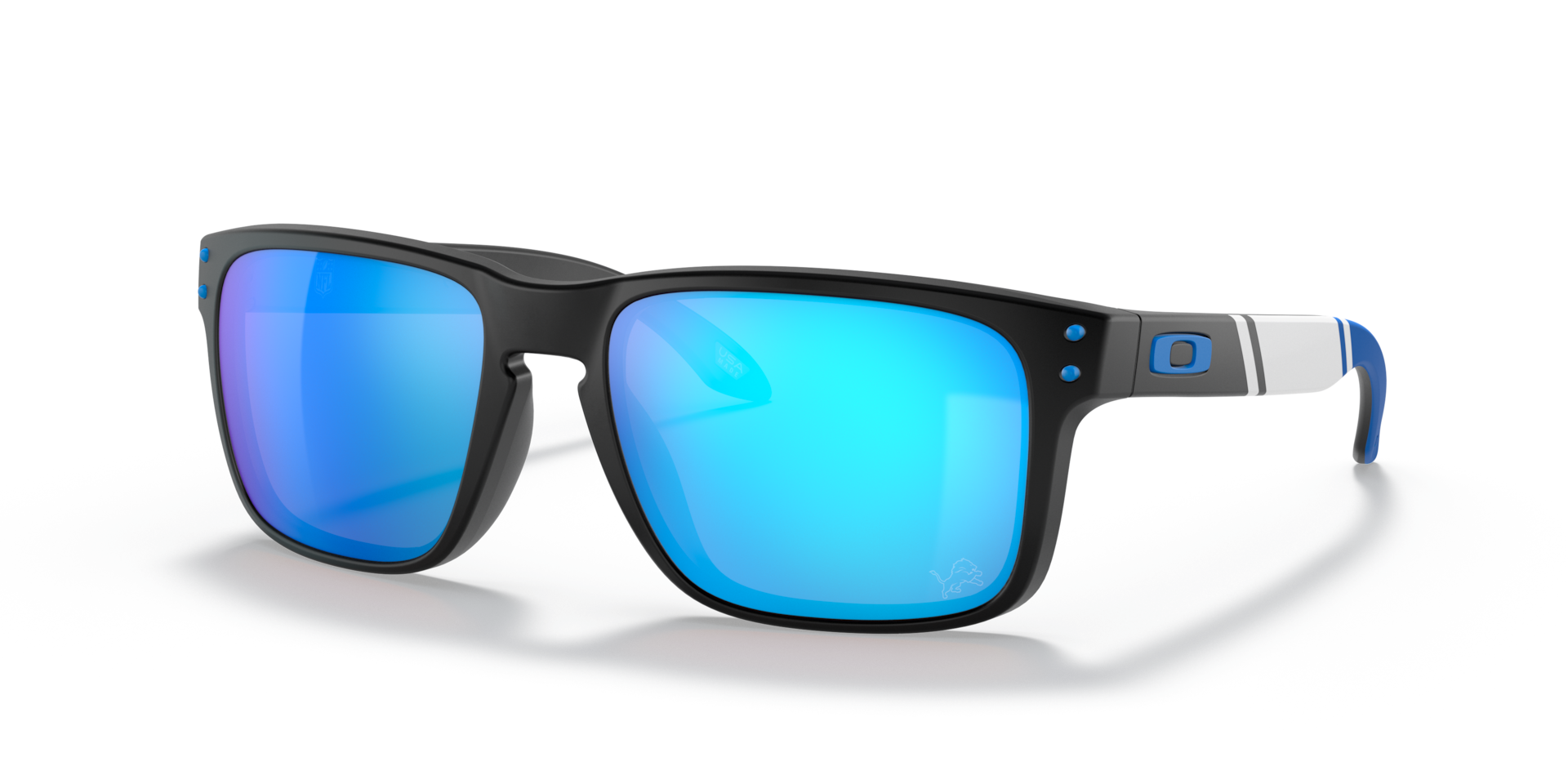 OAKLEY サングラス Lionsモデル Detroit Lions Holbrook™ Prizm Sapphire Lenses, Matte Black Frame