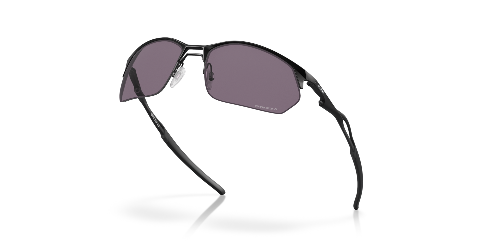 オークリー Wire Tap 2.0サングラス Satin BlackフレームとPrizm Grey
