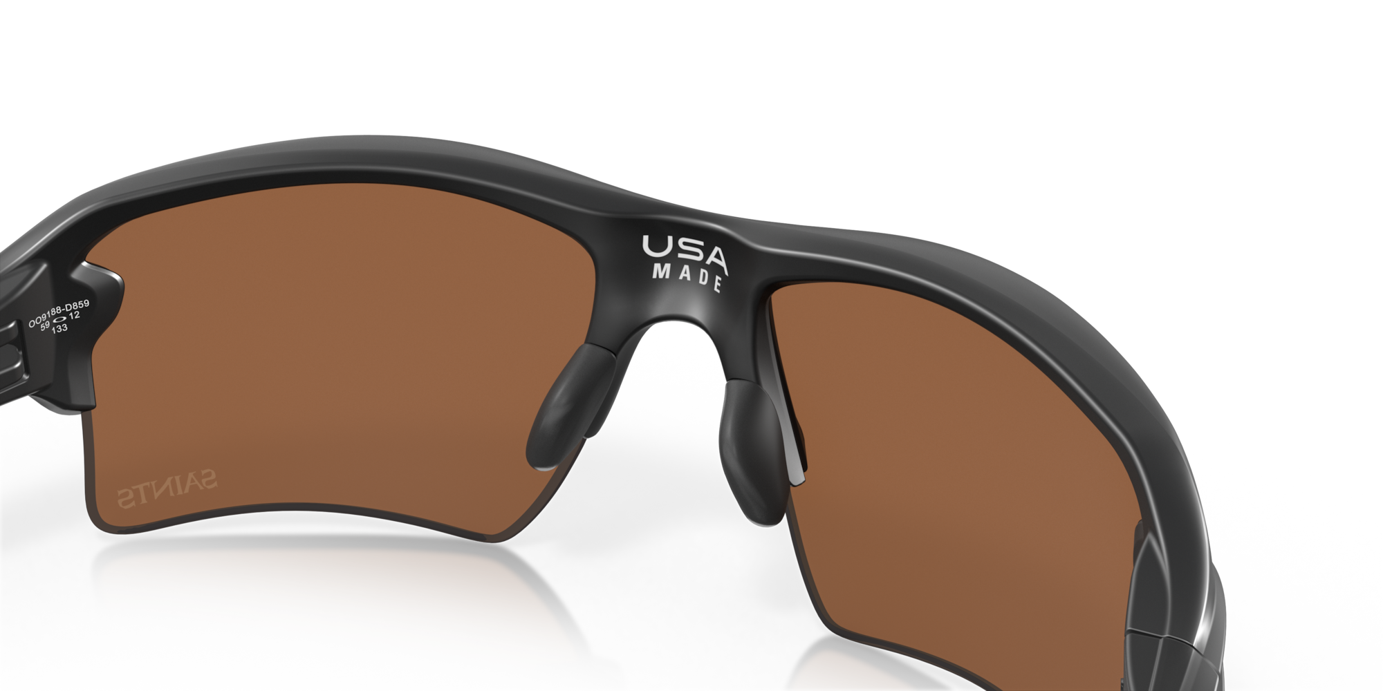 Oakley New Orleans Saints Flak® 2.0 XL Sunglasses with Matte Black