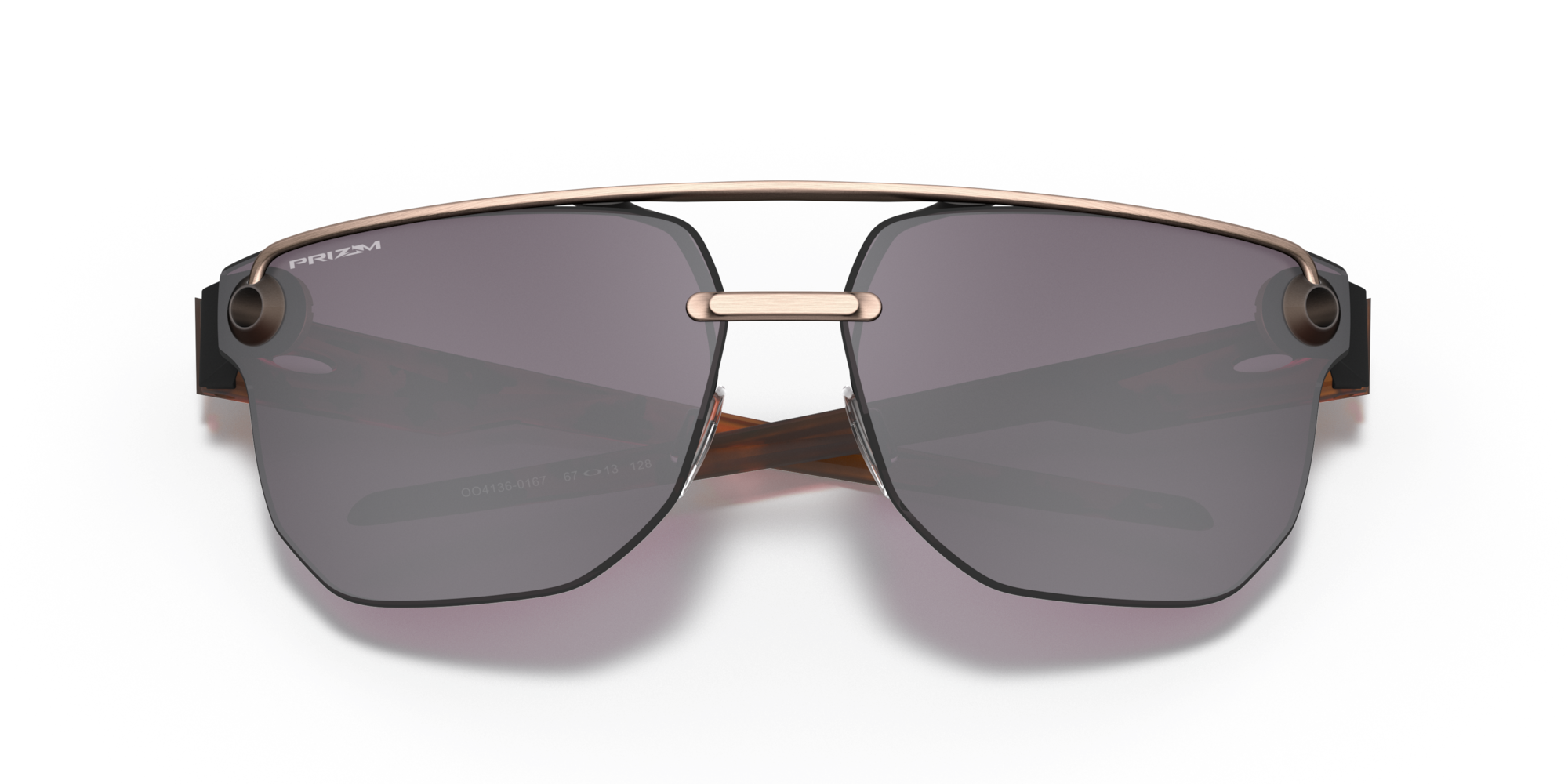 Oakley Chrystl™ Sunglasses with Satin Toast Frame and Prizm Grey