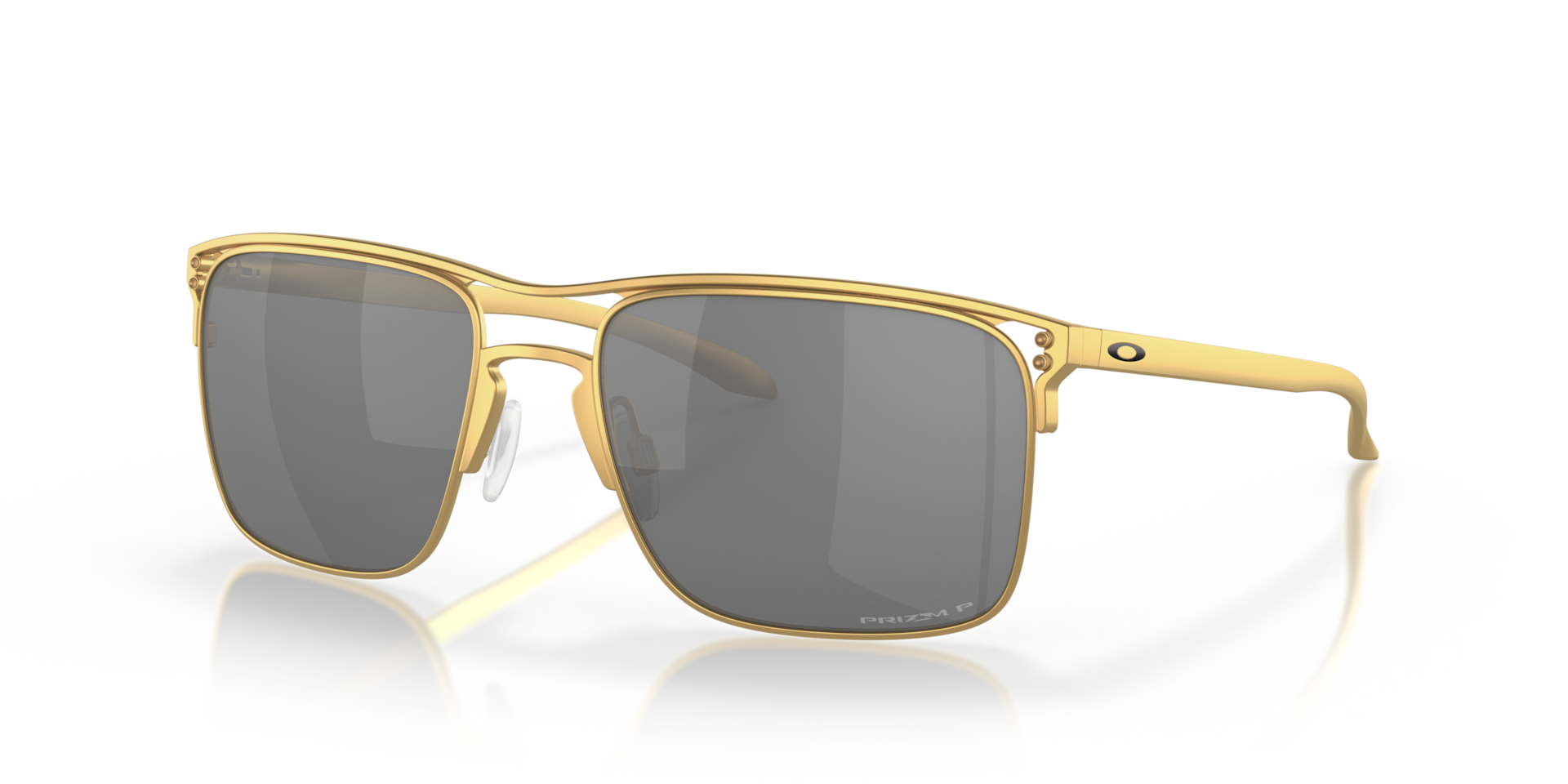 Holbrook™ TI Prizm Black Polarized Lenses, Satin Gold Frame