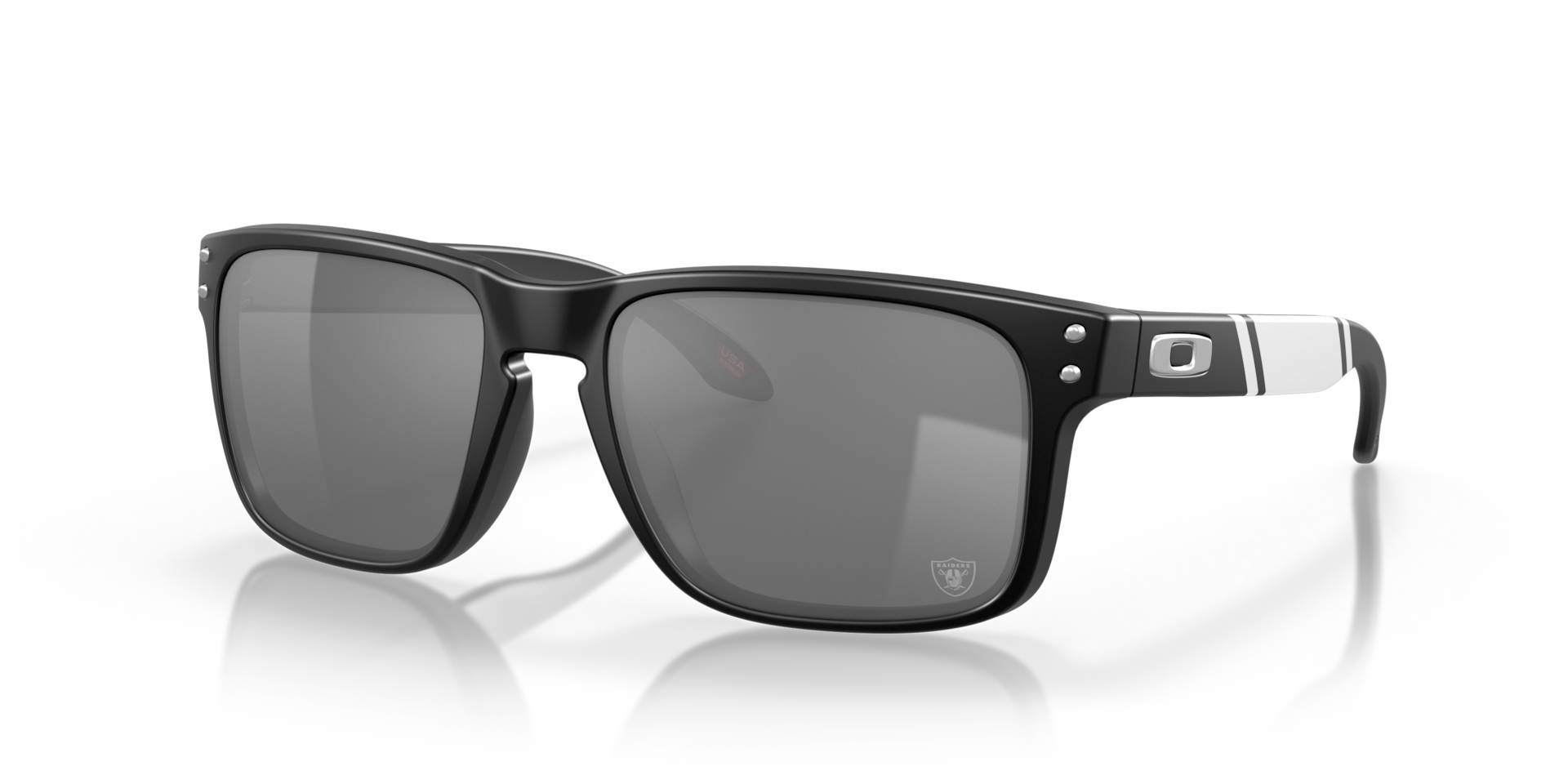 Oakley ウィズダム ゴーグル マットブラック クリアミラーレンズ Las Vegas Raiders Holbrook™ Prizm Black Lenses, Matte Black Frame