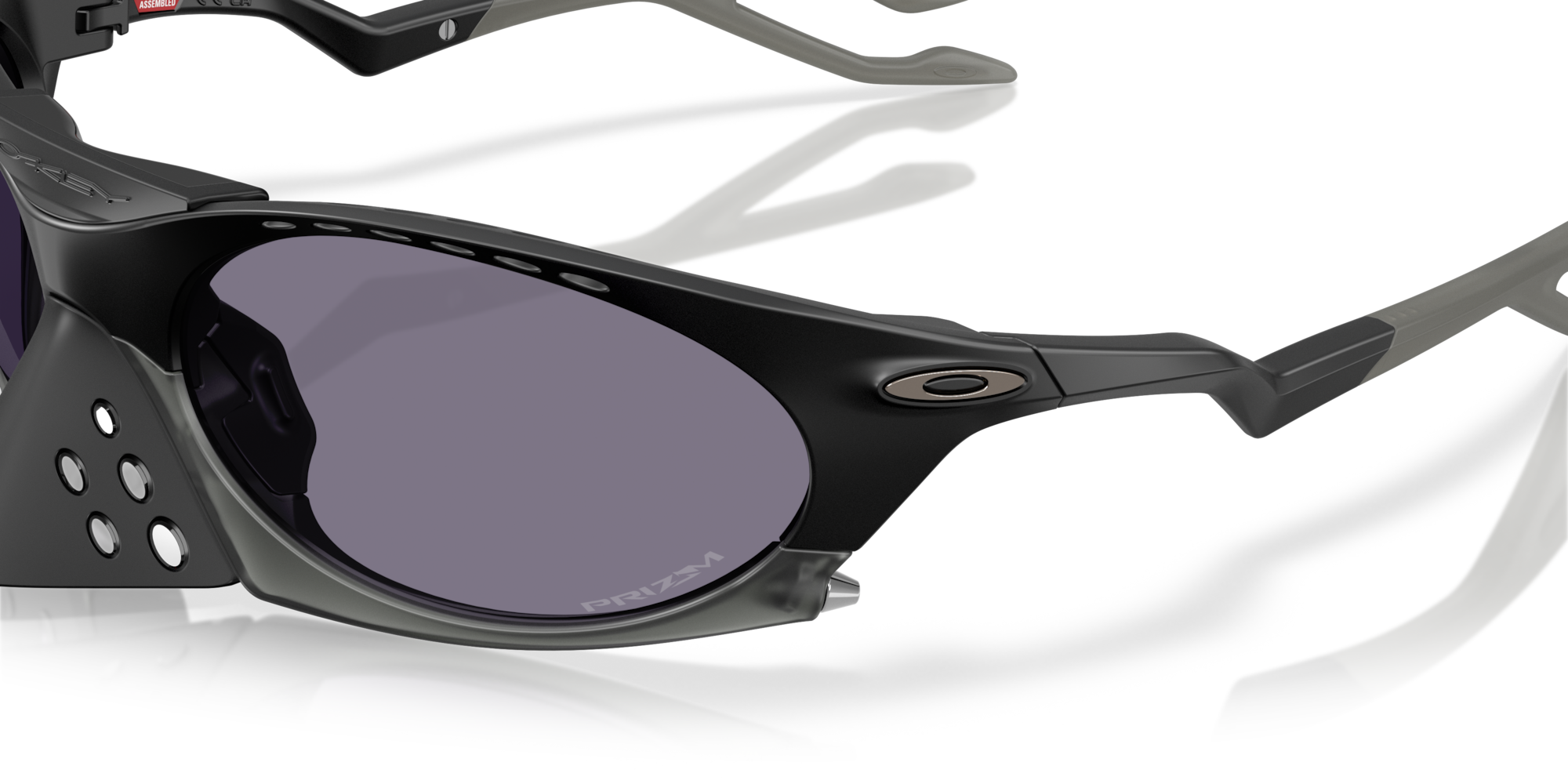 Oakley Plantaris Sunglasses with Matte Black Frame and Prizm Grey