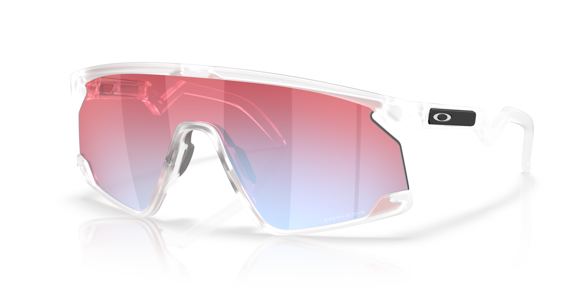 Oakley BXTR Sunglasses with Matte Clear Frame and Prizm Snow