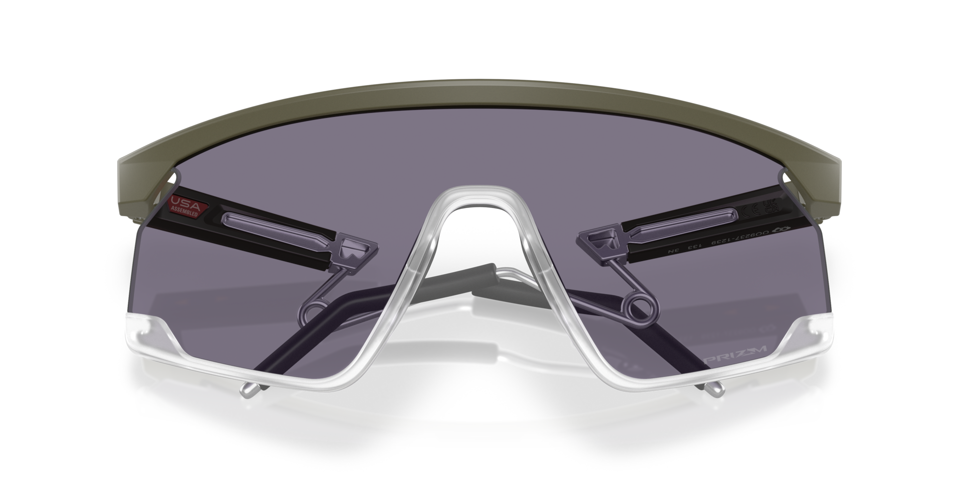 Oakley BXTR Metal Sunglasses with Matte Clear Frame and Prizm