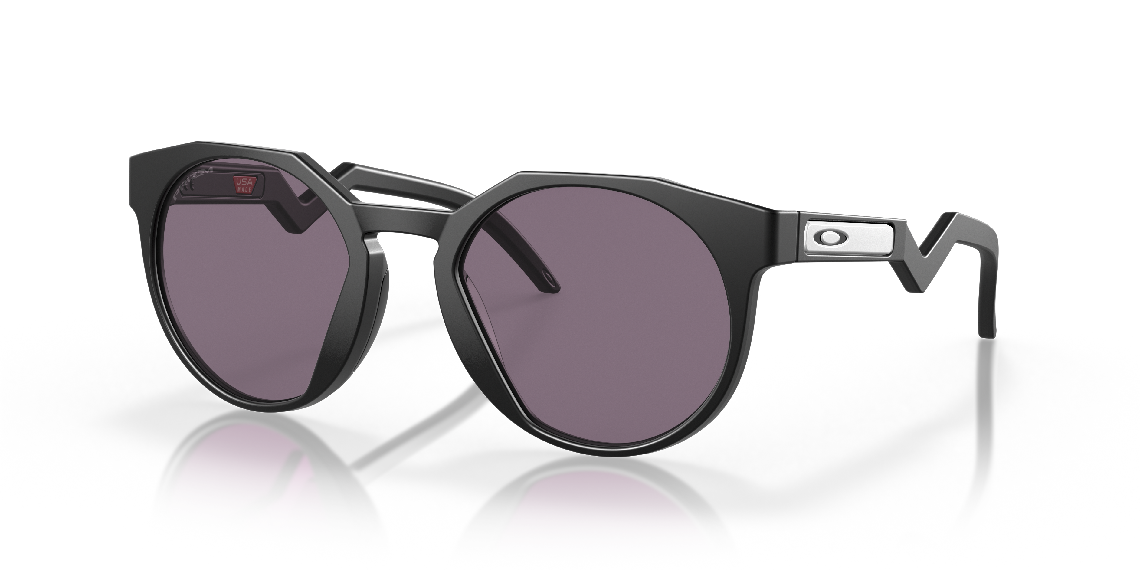 Oakley HSTN Sunglasses with Matte Black Frame and Prizm Grey