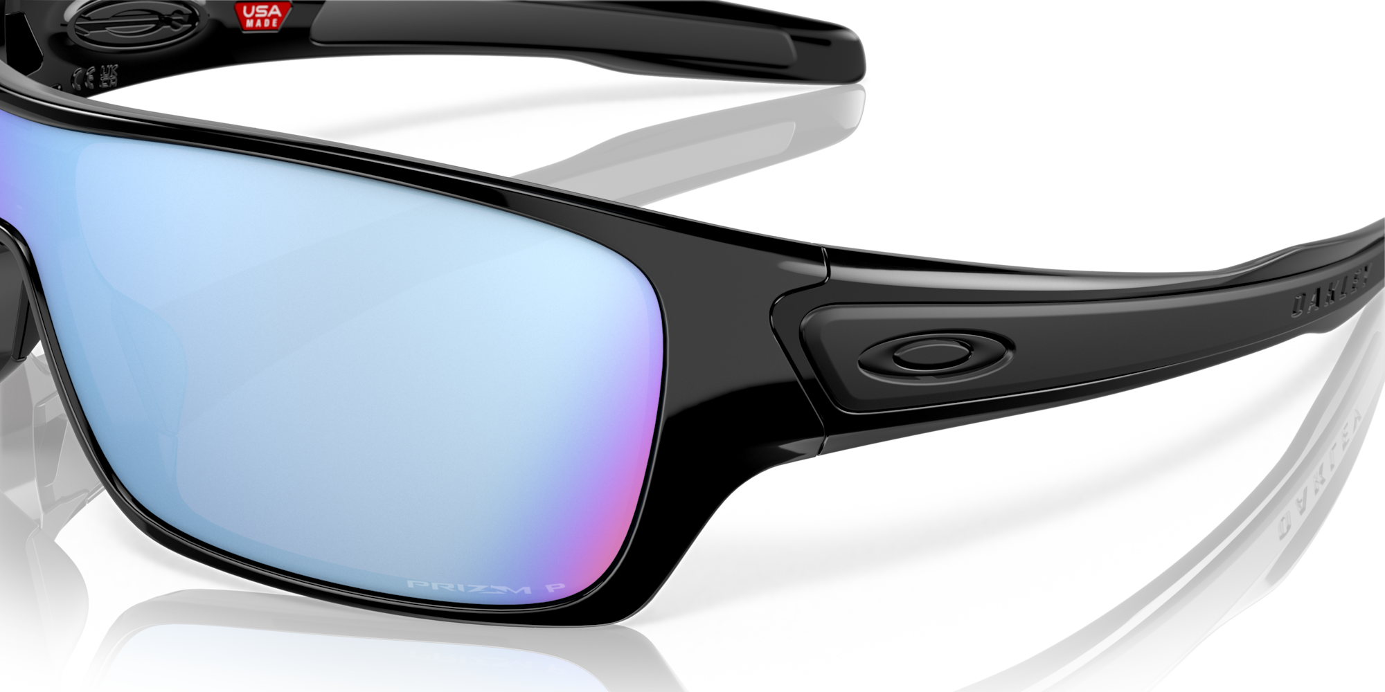 オークリー Turbine Rotorサングラス Polished BlackフレームとPrizm