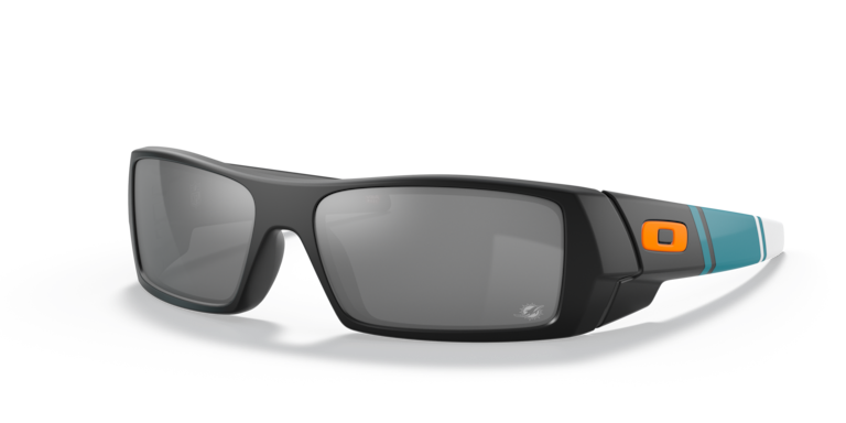 Oakley Miami Dolphins Gascan® Sunglasses with Matte Black Frame