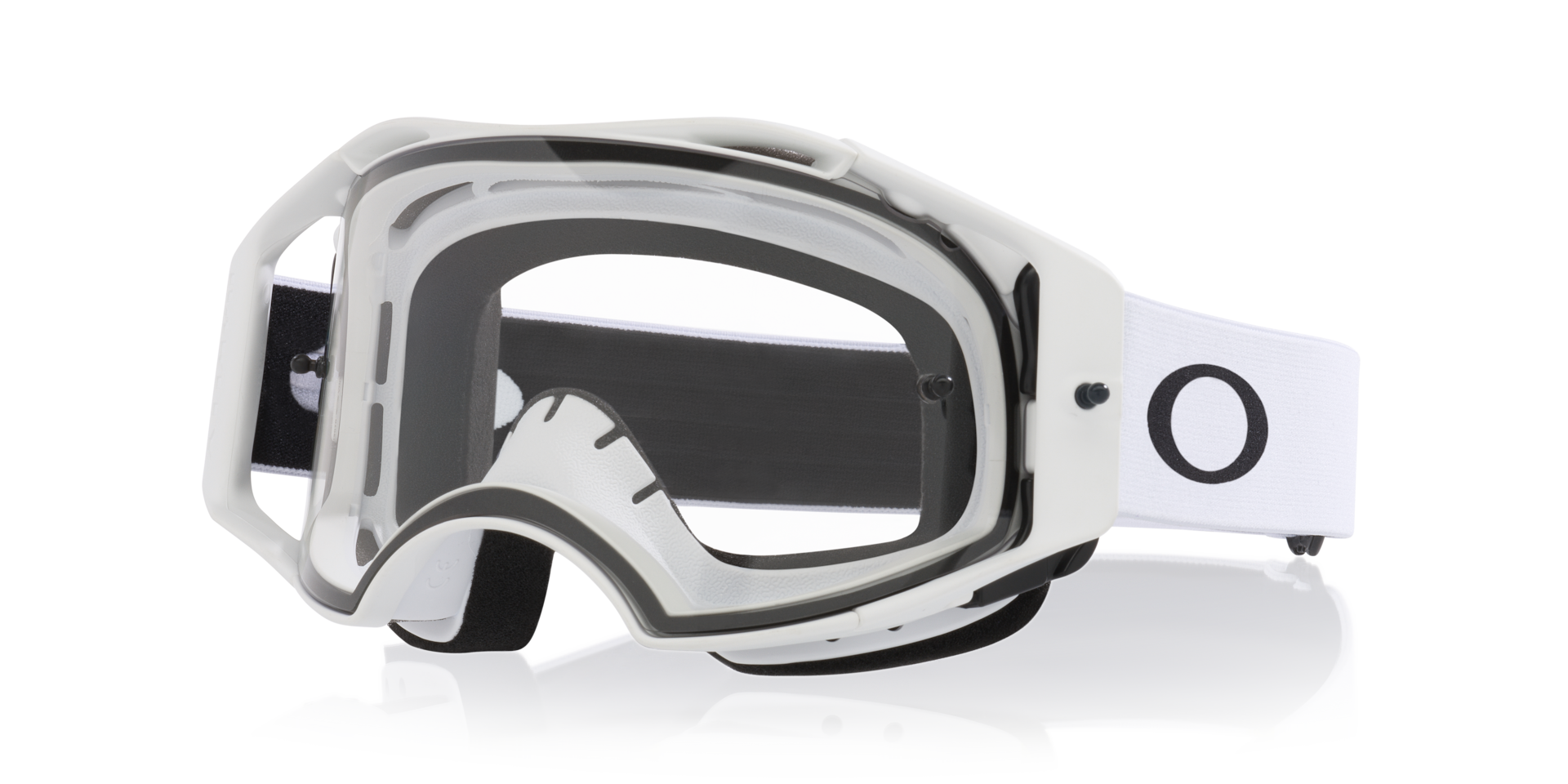 Oakley Airbrake® Lite MX Goggles with Matte Black Strap and Dark
