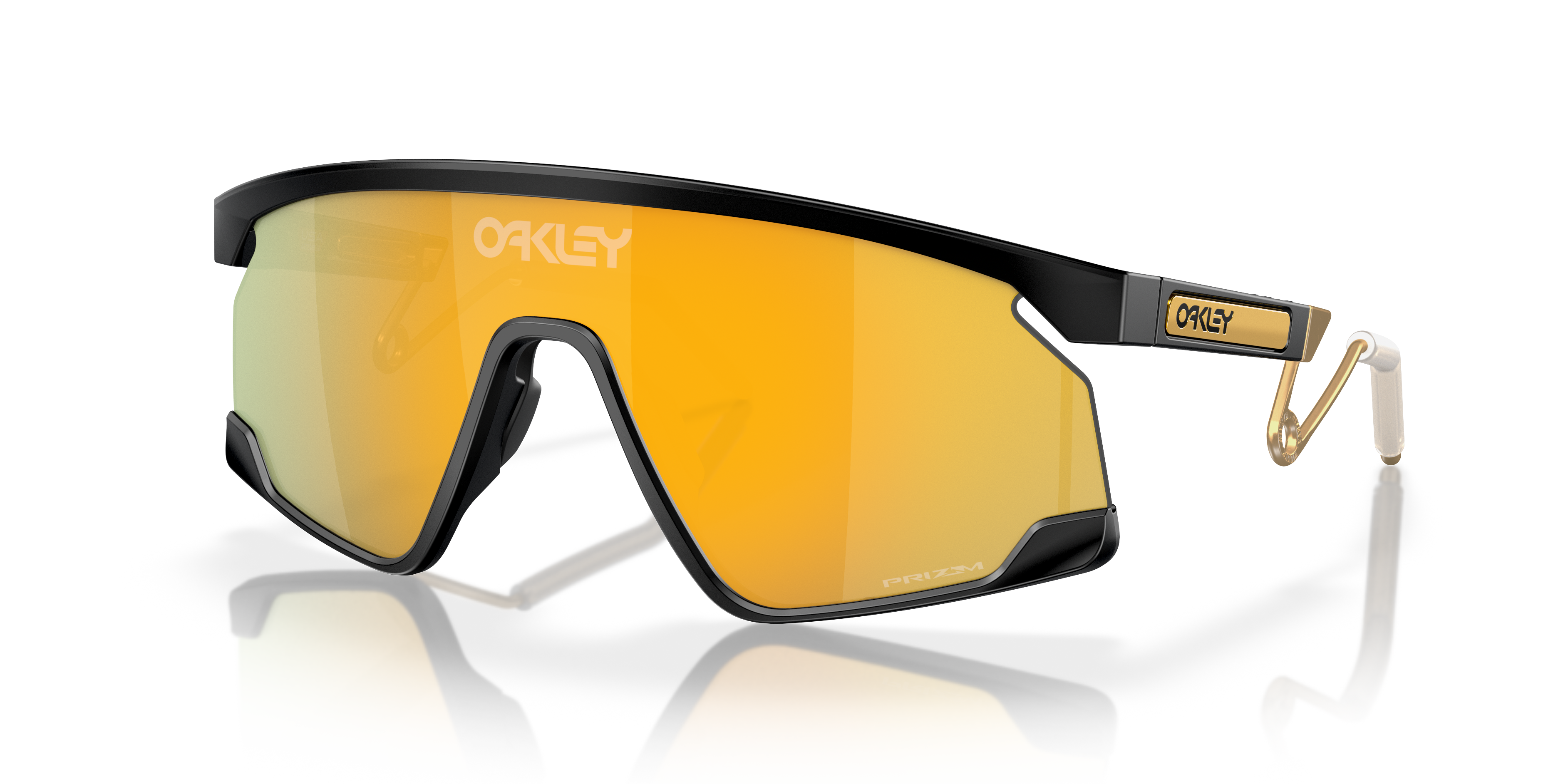 BXTR Metal Prizm 24K Lenses, Matte Black Frame Sunglasses | Oakley