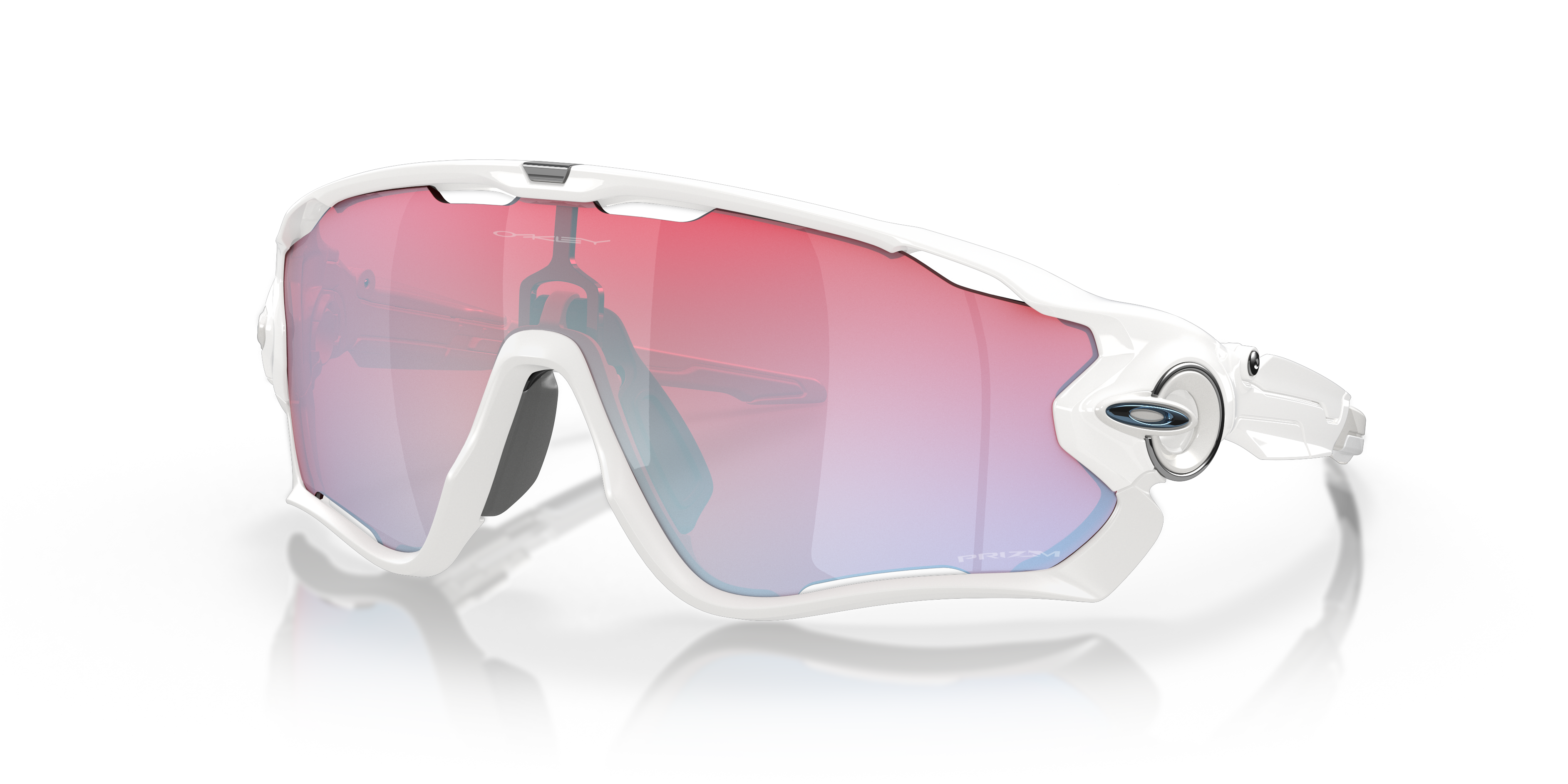 Jawbreaker™ Prizm Snow Sapphire Lenses, Polished White Frame
