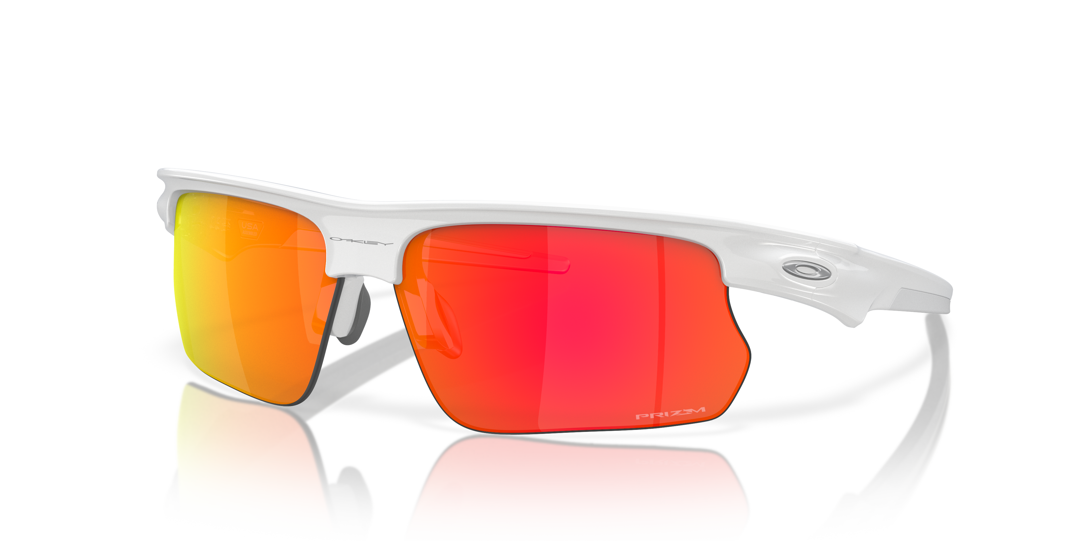 Oakley BiSphaera™ Sunglasses with Polished White Frame and Prizm