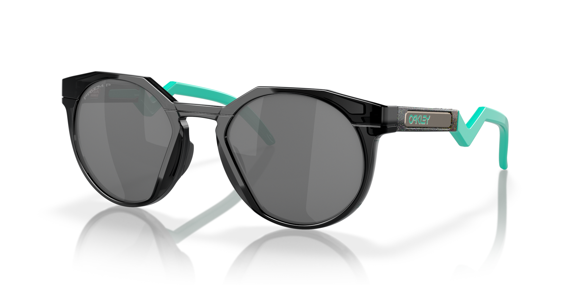 HSTN (Low Bridge Fit) Prizm Black Polarized Lenses, Black Ink