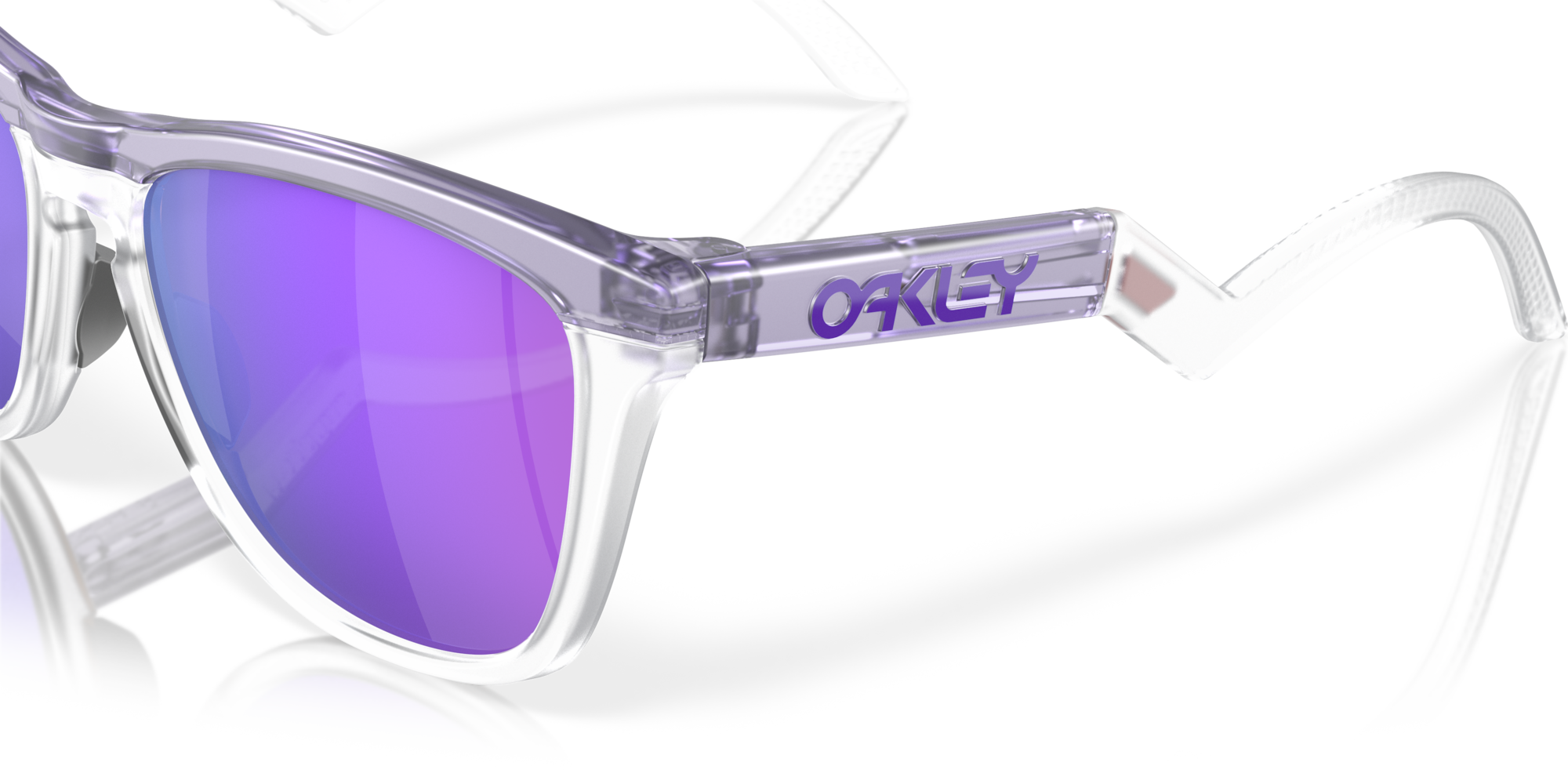Oakley Frogskins™ Hybrid Sunglasses with Matte Lilac/Prizm Clear